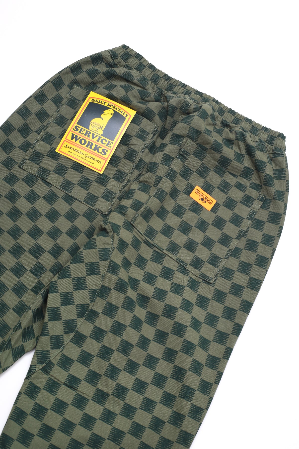 Service Works - Classic Chef Pants - Green Checker - Image 4