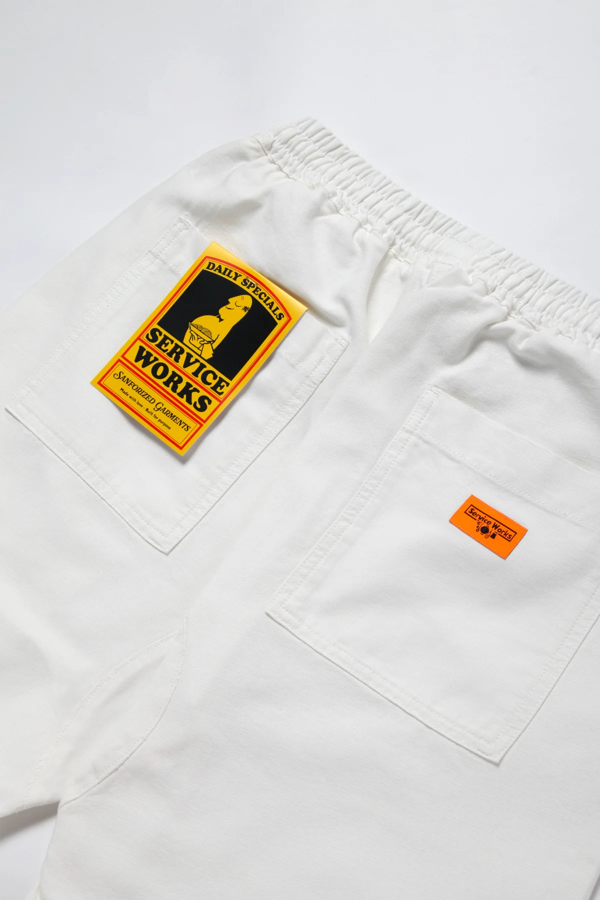 Service Works - Classic Chef Shorts - Off White - Image 2