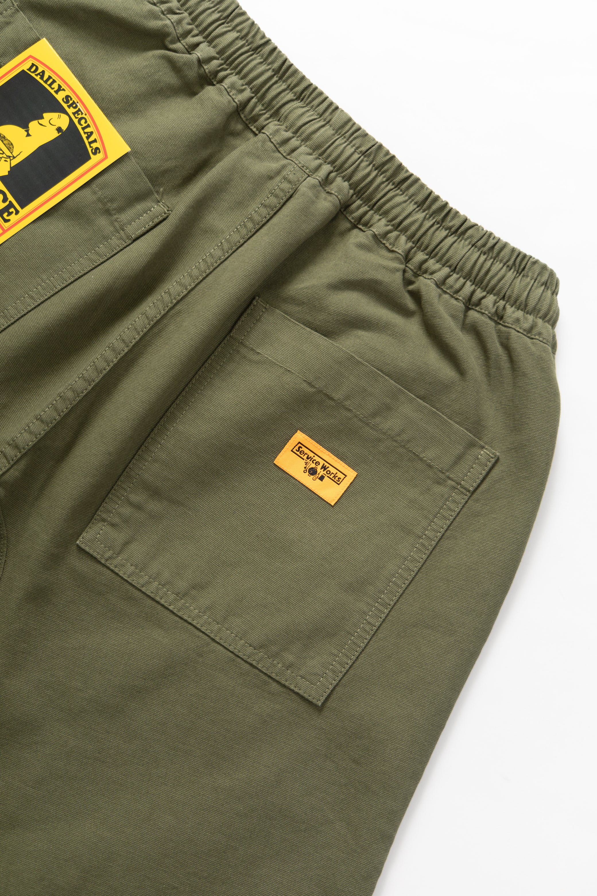 Service Works - Classic Chef Shorts - Olive - Image 4