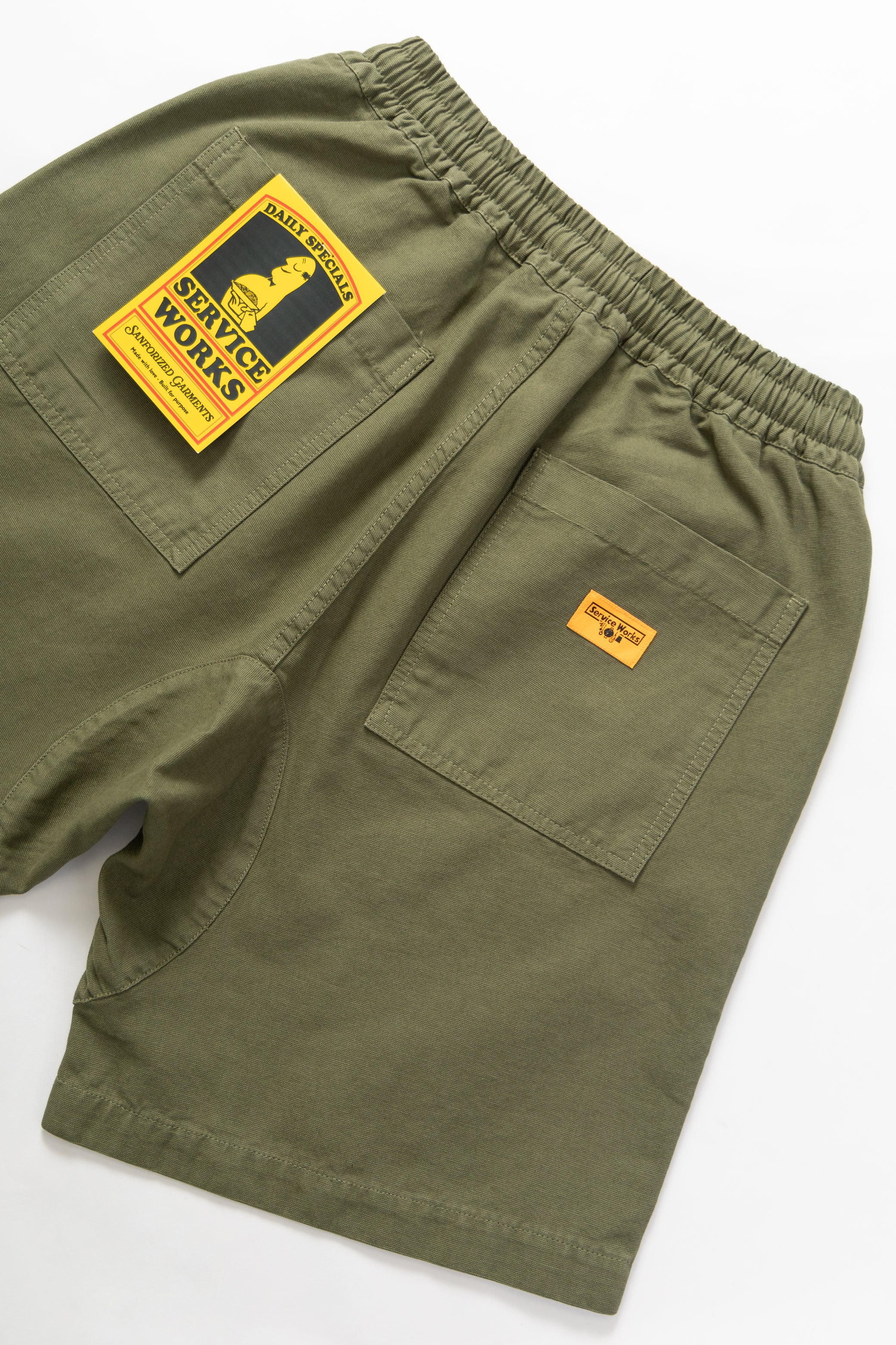 Service Works - Classic Chef Shorts - Olive - Image 5