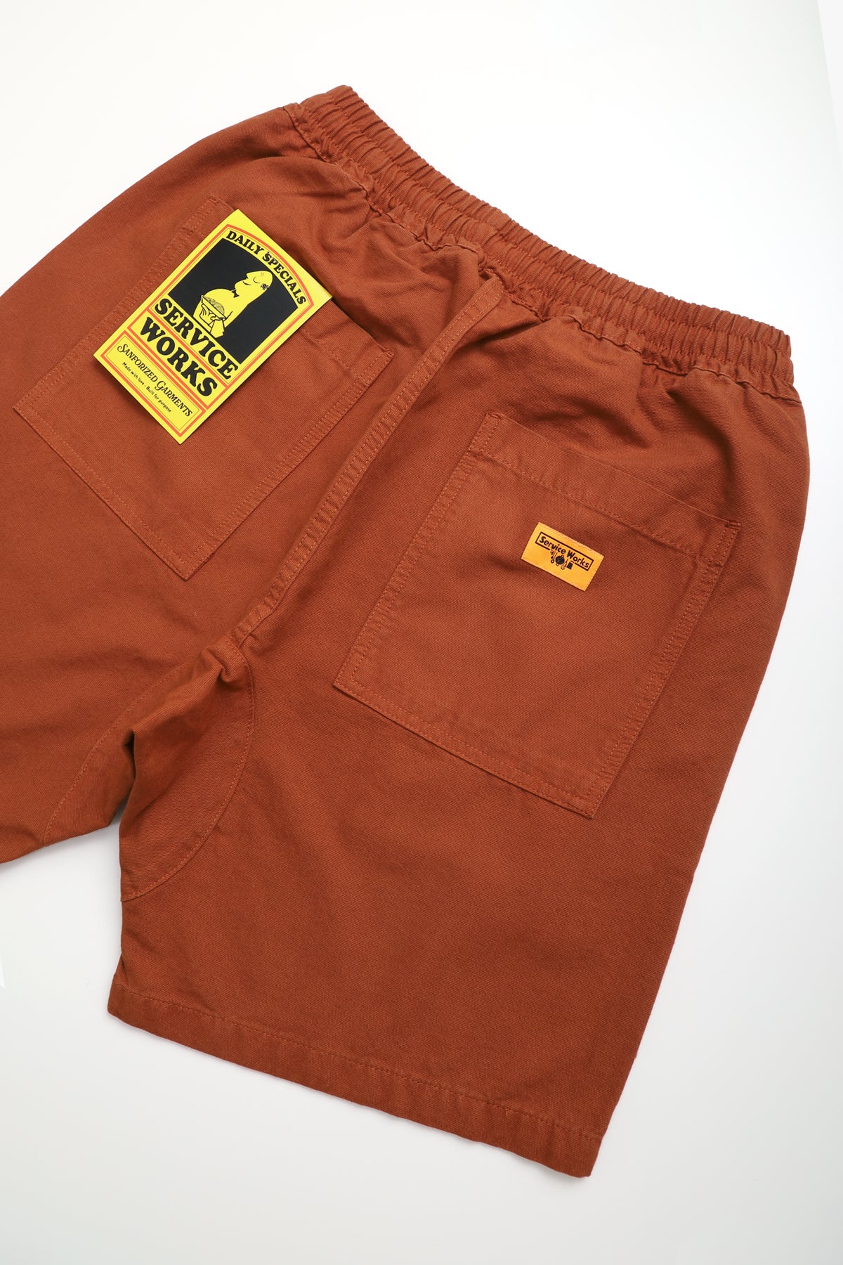 Service Works - Classic Chef Shorts - Terracotta - Image 3