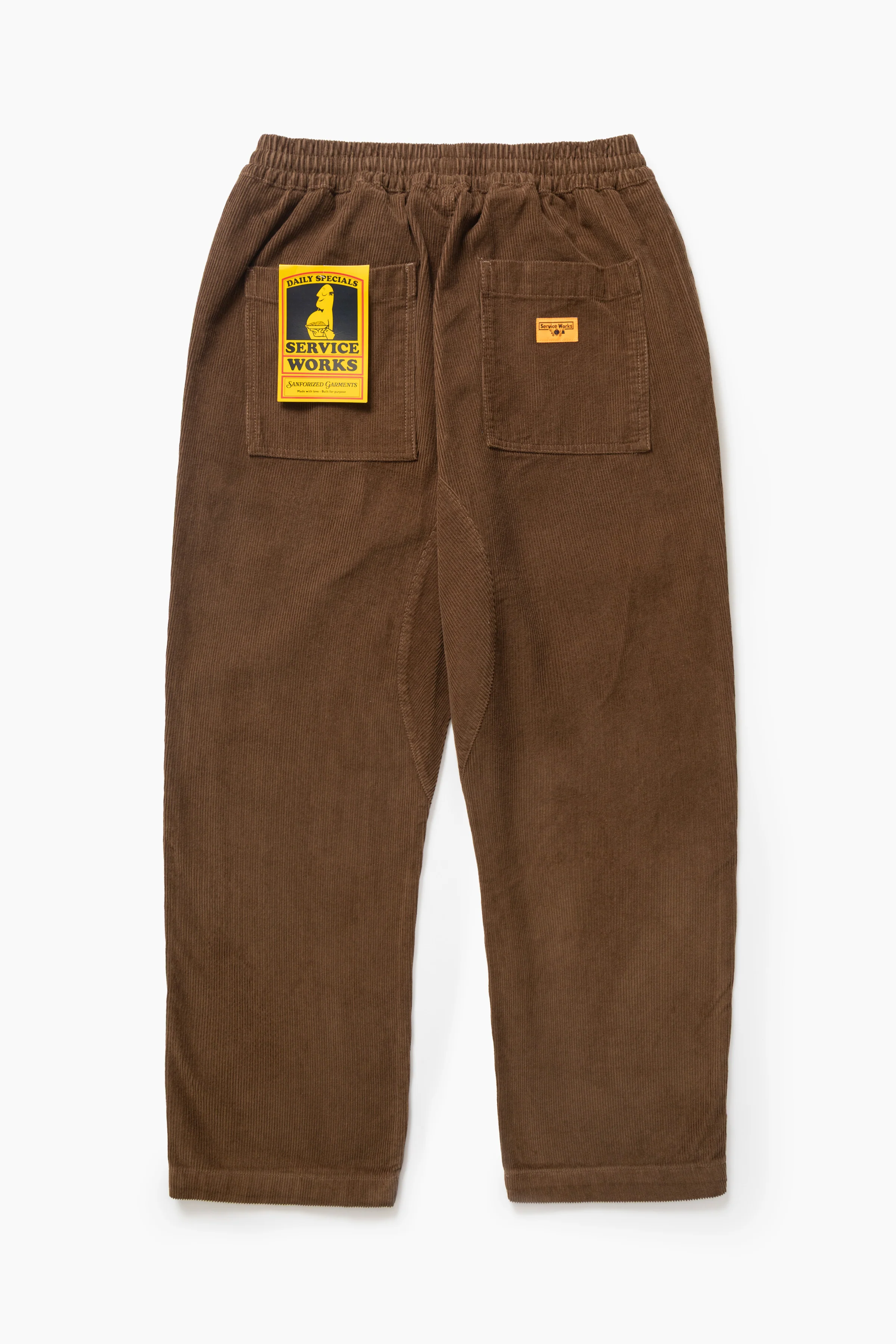 Service Works - Corduroy Chef Pants - Bark - Image 6