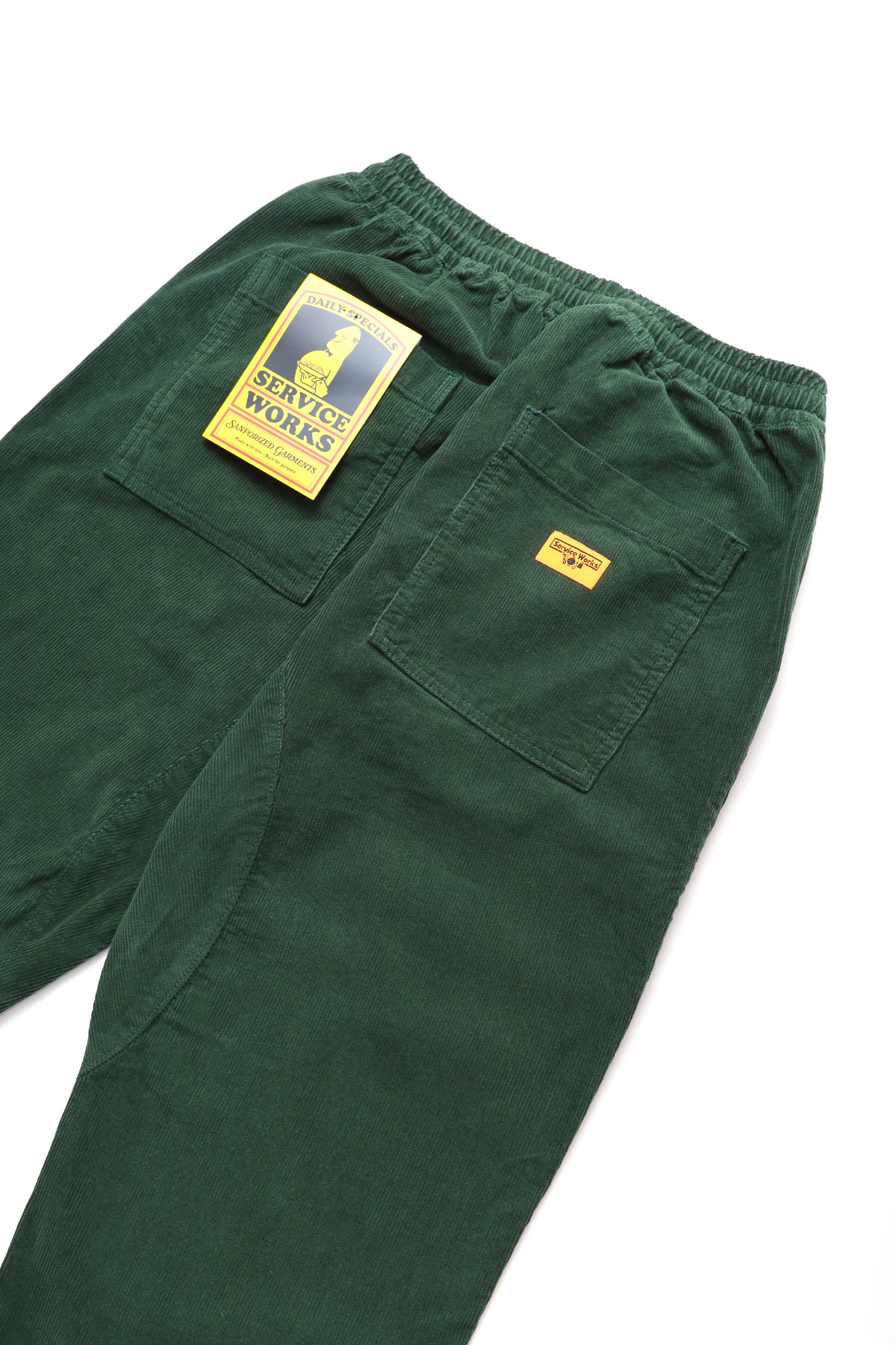 Service Works - Corduroy Chef Pants - Forest - Image 2