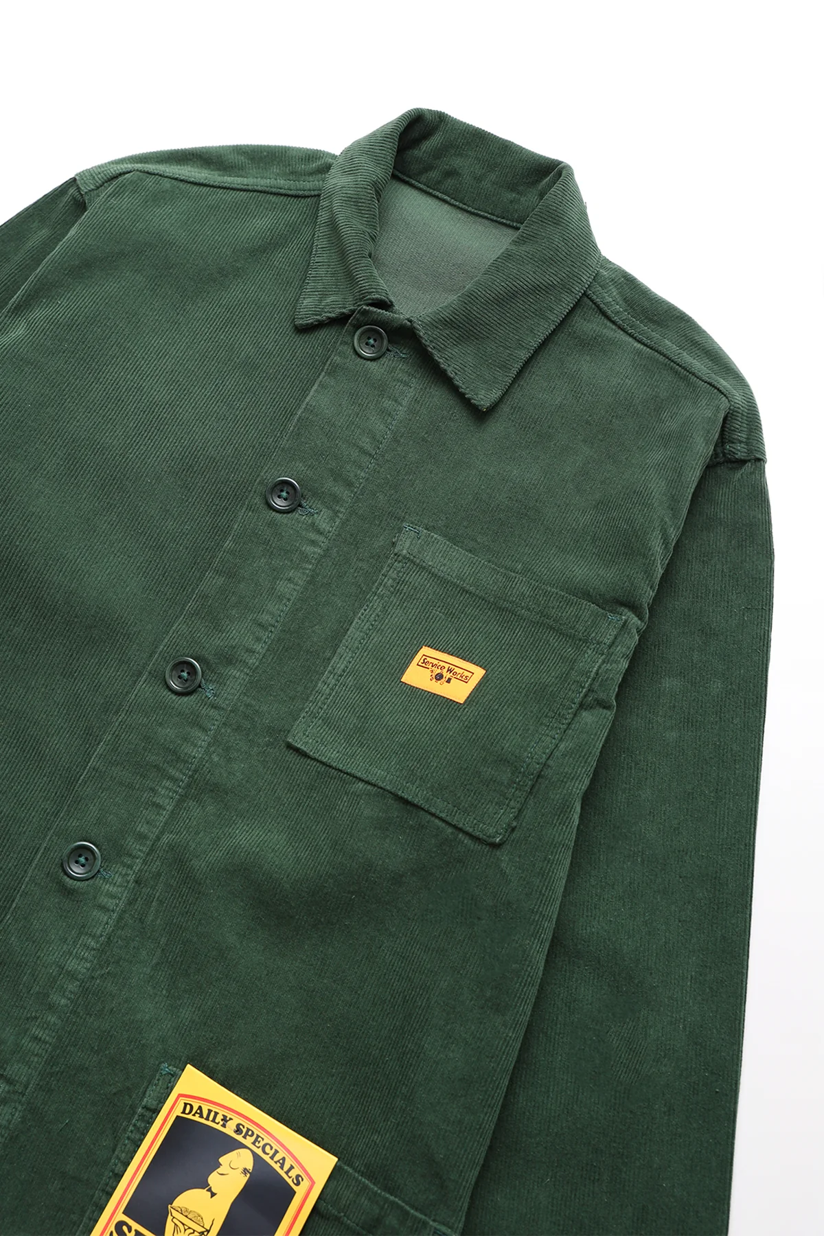 Service Works - Corduroy Chore Shirt- Forest - Image 3