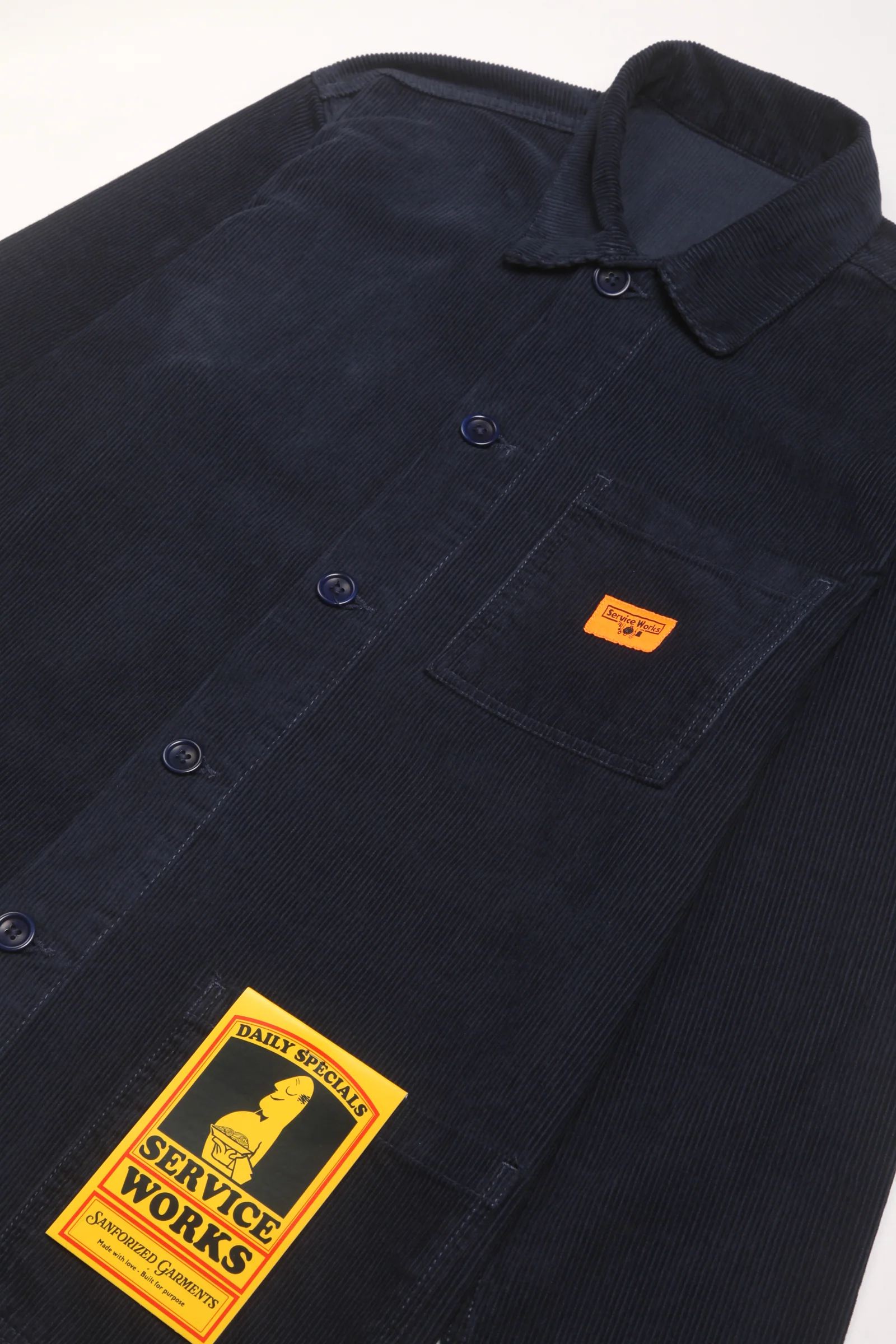 Service Works - Corduroy Chore Shirt - Navy - Image 2