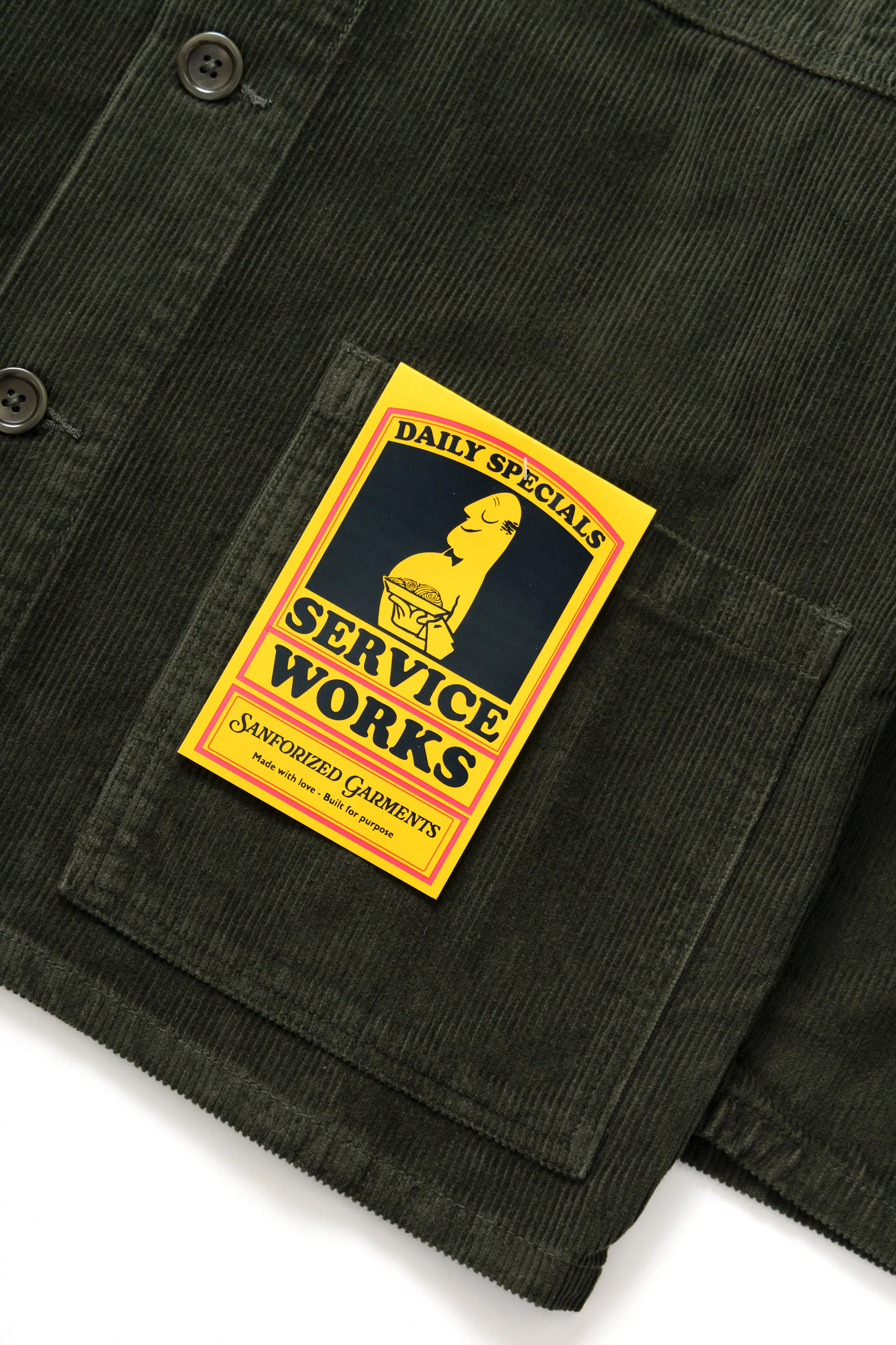 Service Works - Corduroy Chore Shirt - Coppice - Image 3