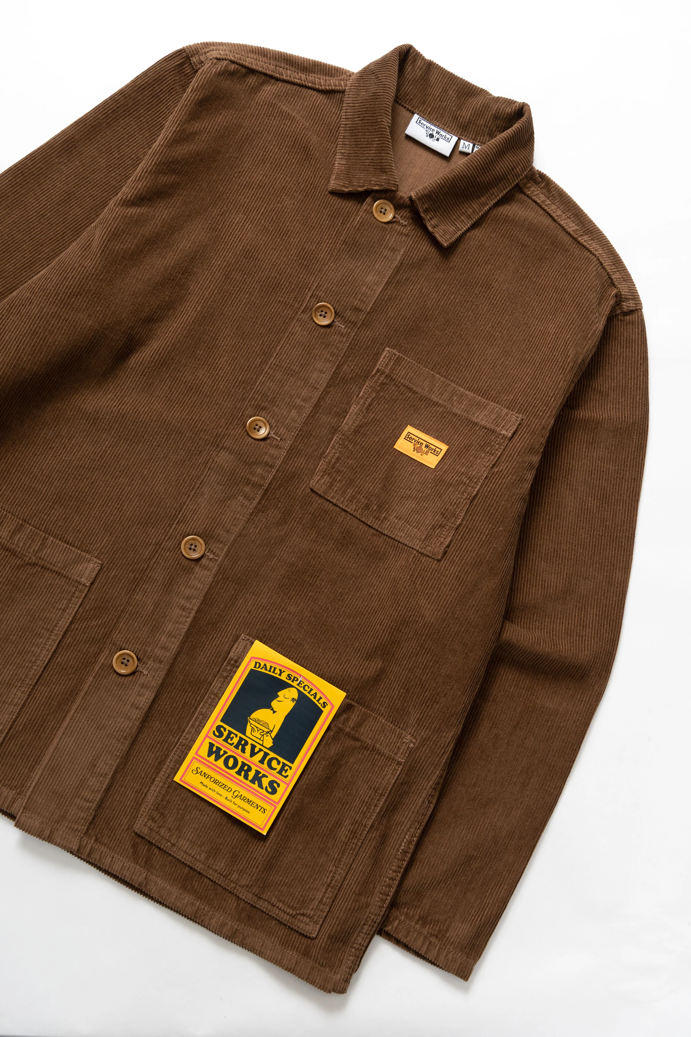 Service Works - Corduroy Chore Shirt - Bark - Image 2