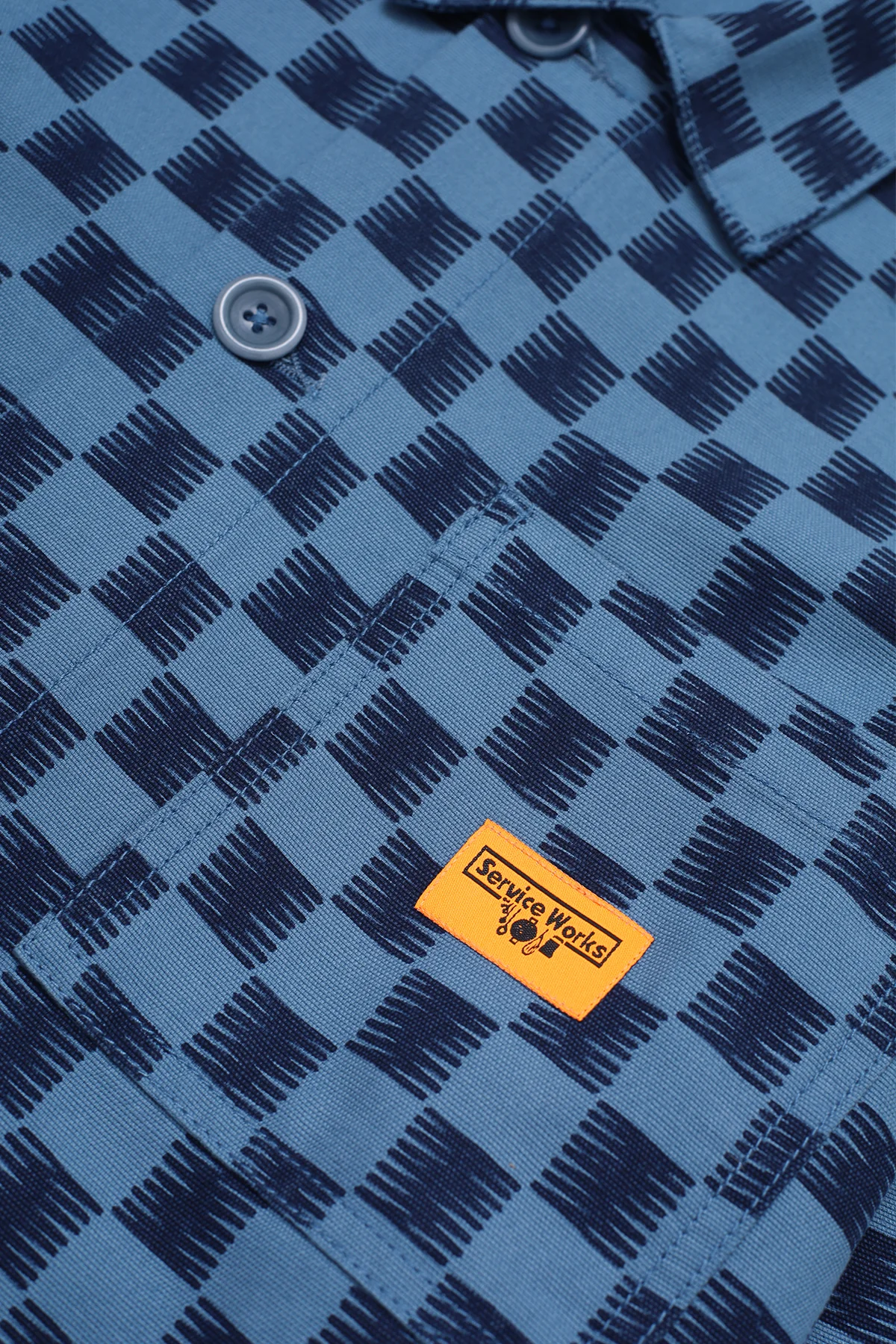 Service Works - Classic Chore Shirt - Blue Checker - Image 4
