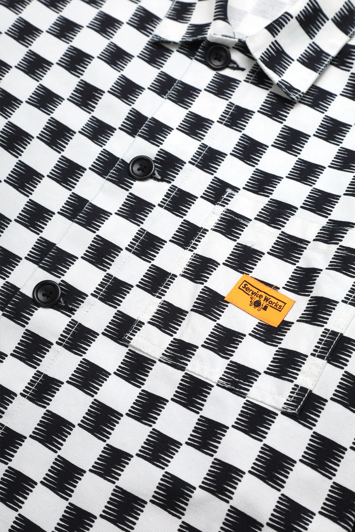 Service Works - Classic Chore Shirt - Mono Checker - Image 5