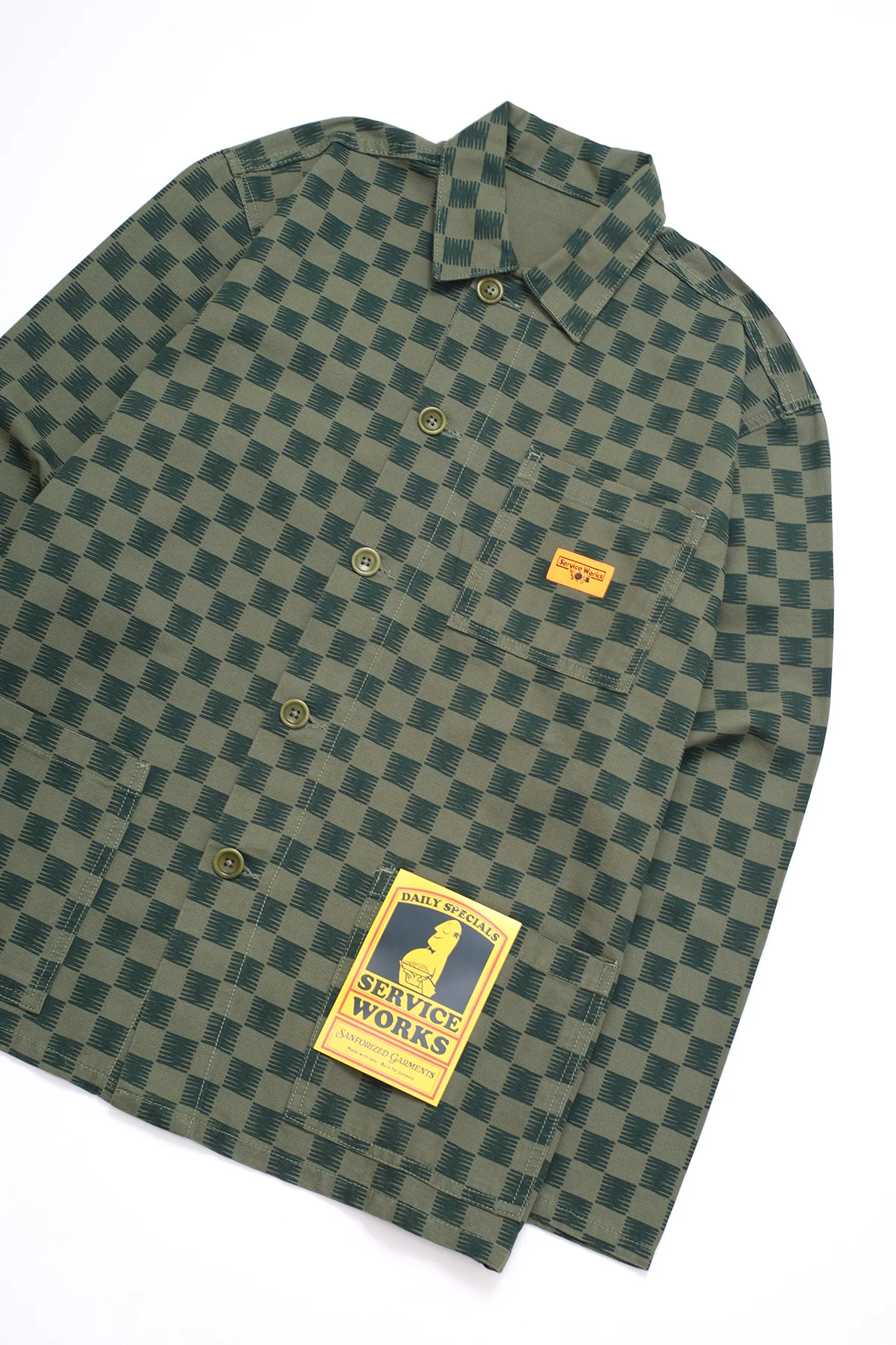 Service Works - Classic Chore Shirt - Green Checker - Image 2