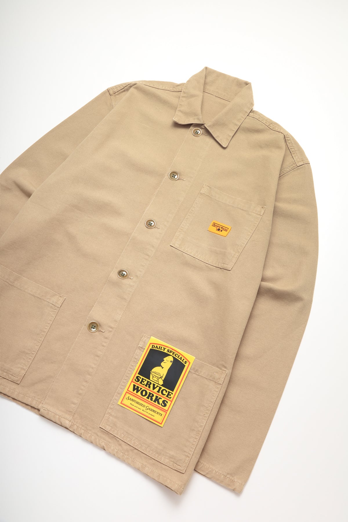 Service Works - Classic Chore Shirt - Khaki - Image 2