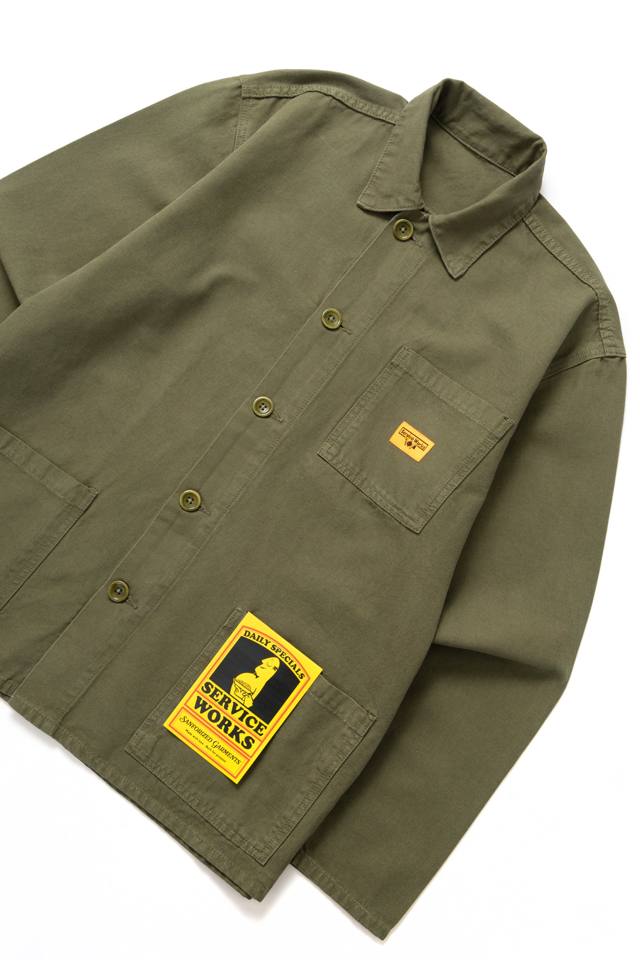 Service Works - Classic Chore Shirt - Olive - Image 2