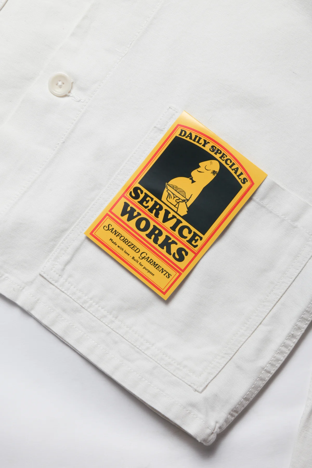 Service Works - Classic Chore Shirt - White - Image 5