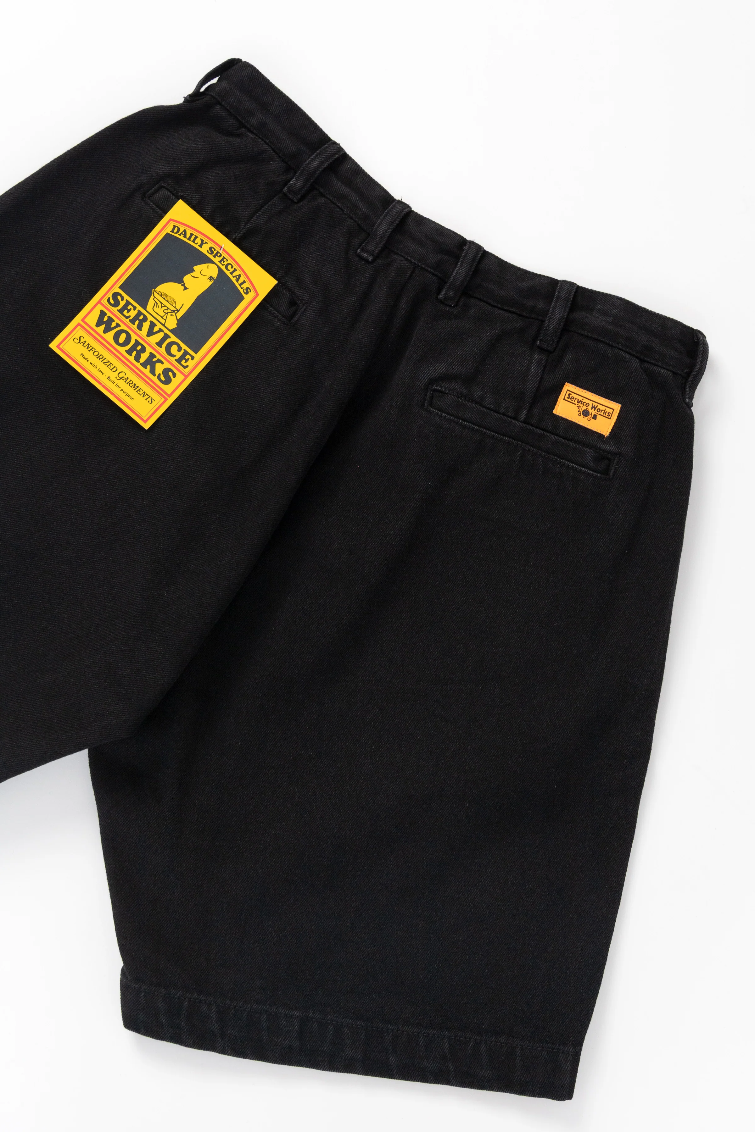 Service Works - Denim Part Timer Shorts - Black - Image 4