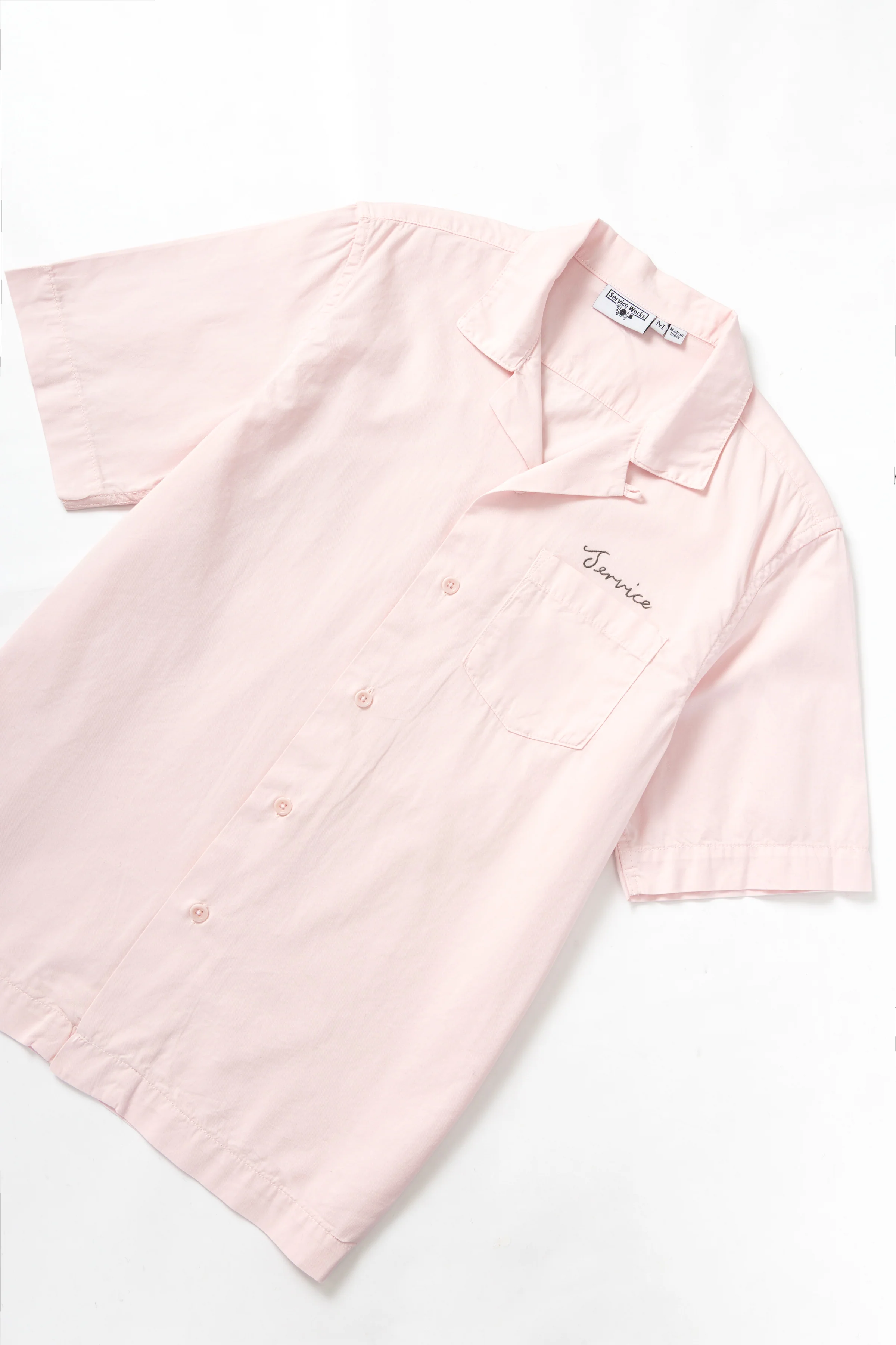 Service Works - Embroidered Resort Shirt - Dusty Pink - Image 2