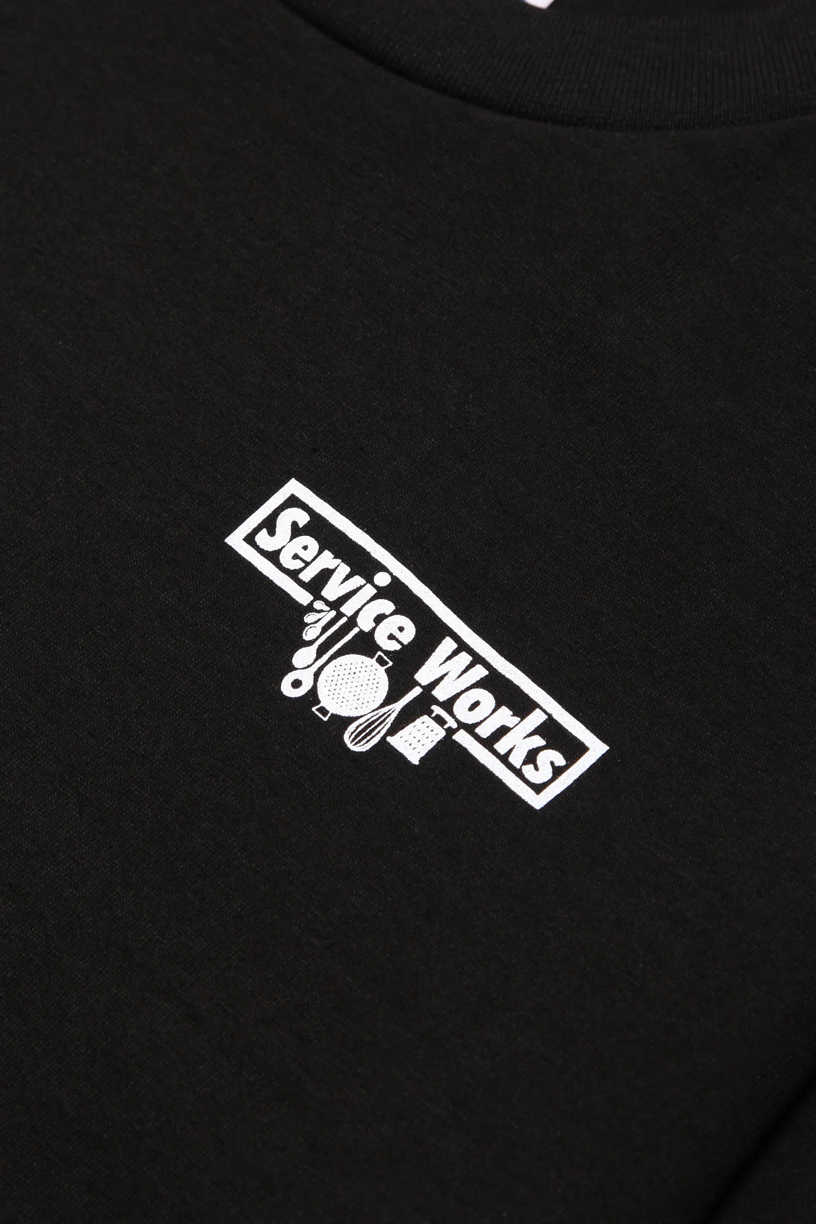Service Works - Heavyweight Logo Tee - Black - Image 2