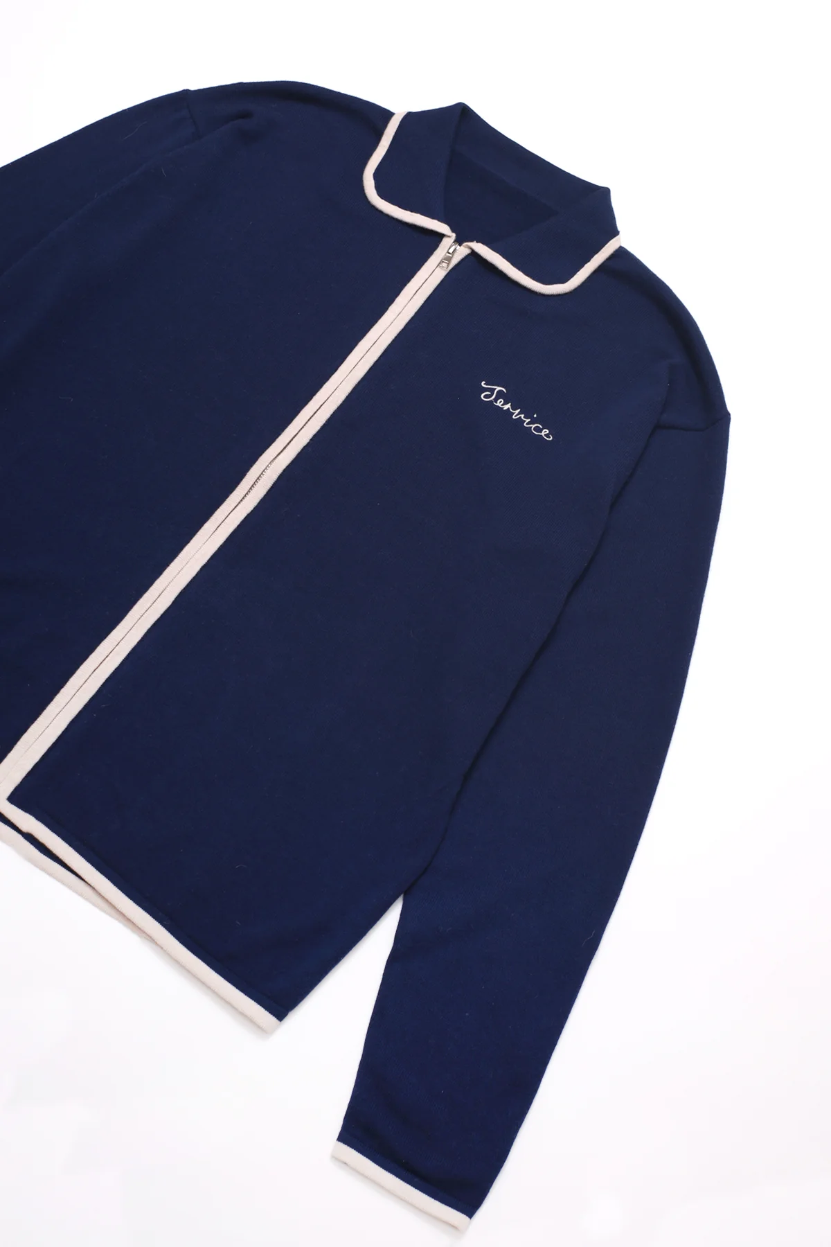 Service Works - Knitted Script Shirt - Navy - Image 2