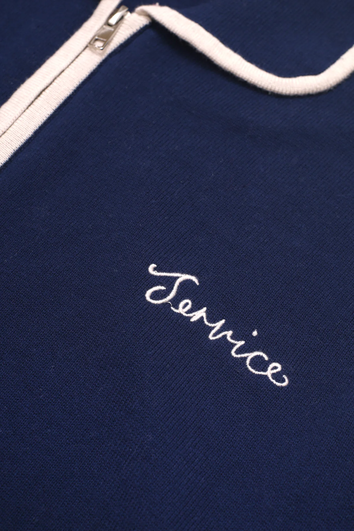 Service Works - Knitted Script Shirt - Navy - Image 4