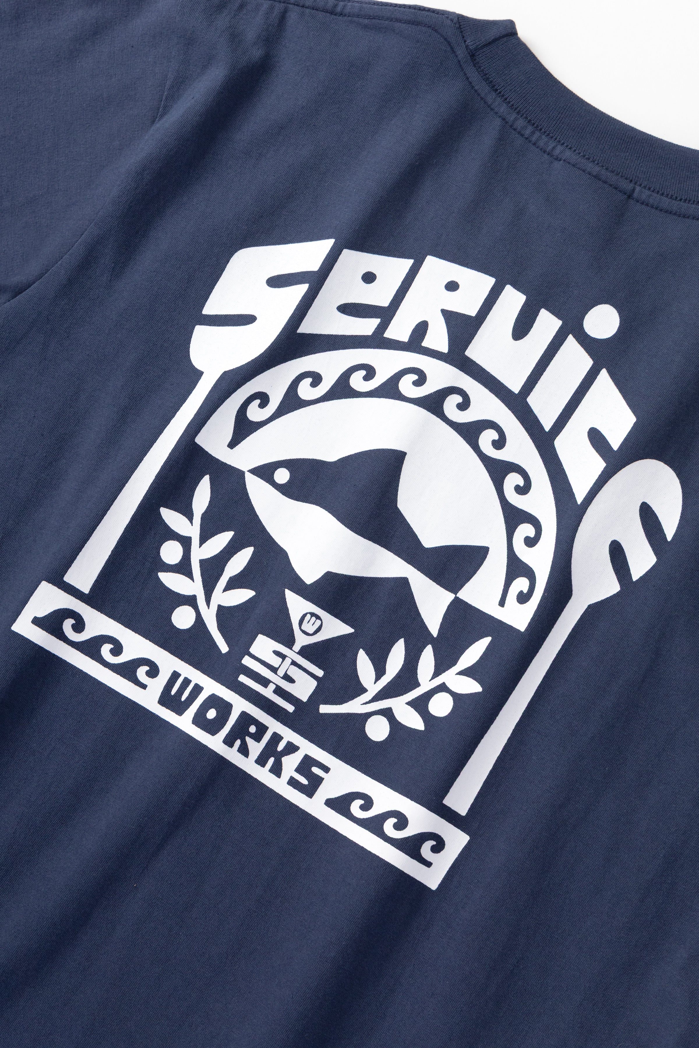 Service Works - Milos Tee - Navy - Image 6