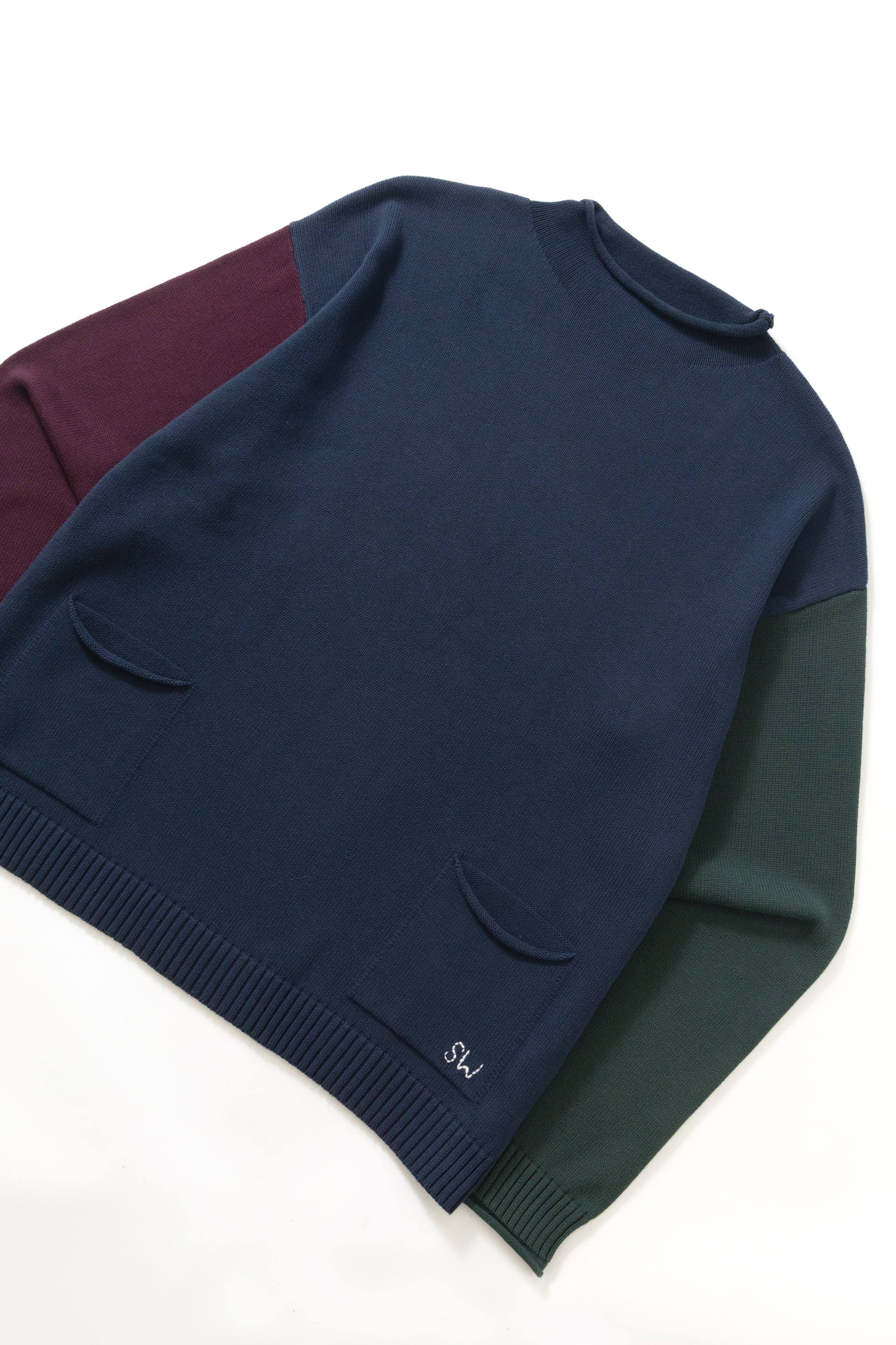Service Works - Mock Smock Sweater - Tricolour - Image 3