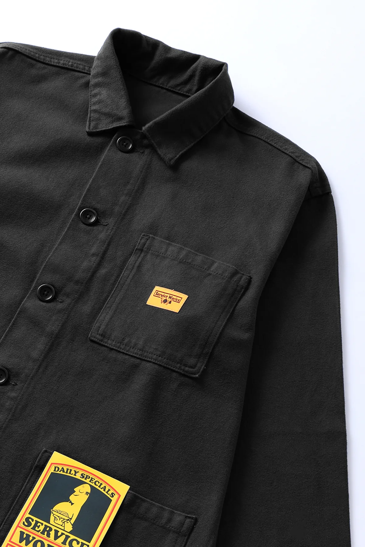 Service Works - Moleskin Chore Shirt - Black - Image 3