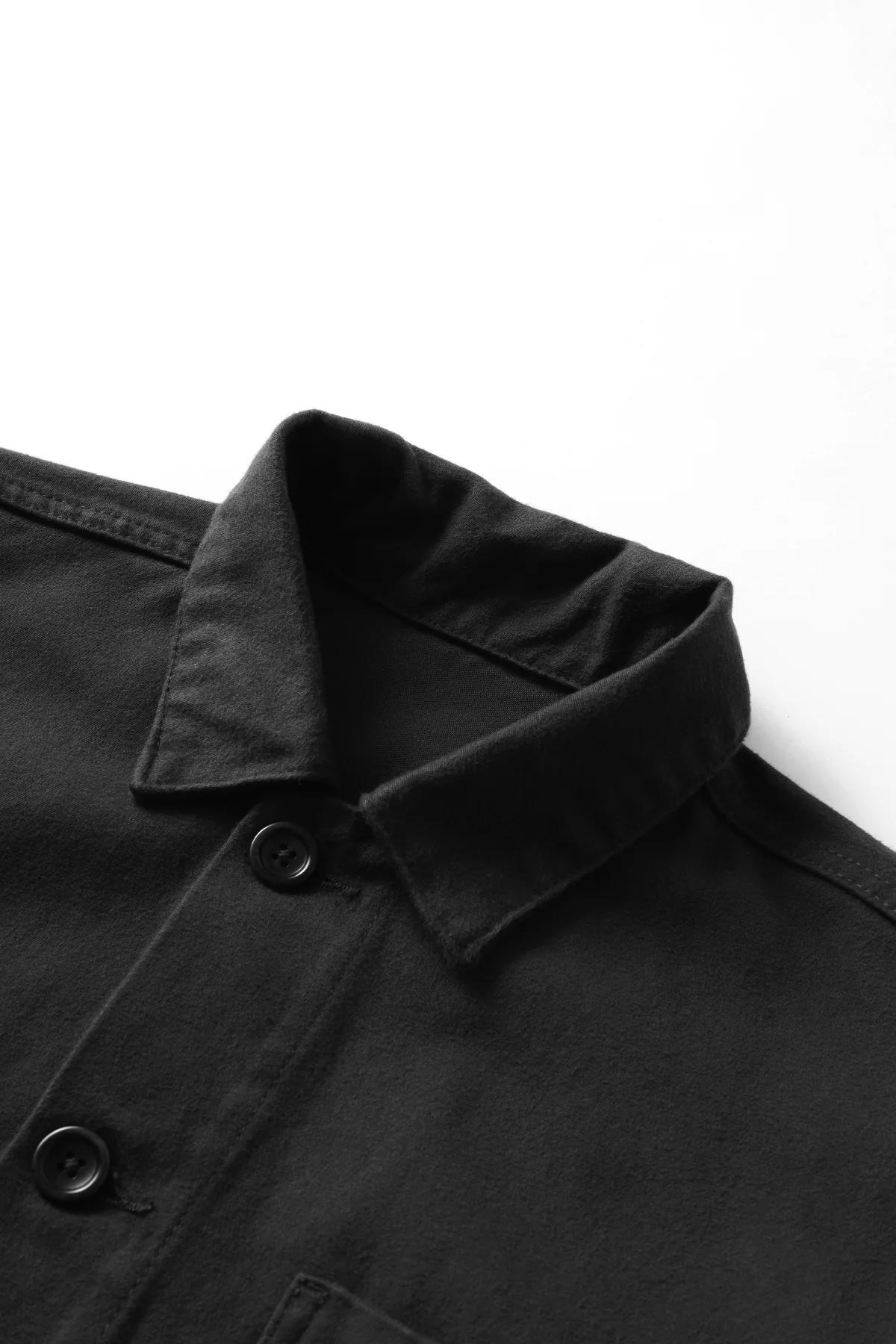Service Works - Moleskin Chore Shirt - Black - Image 4
