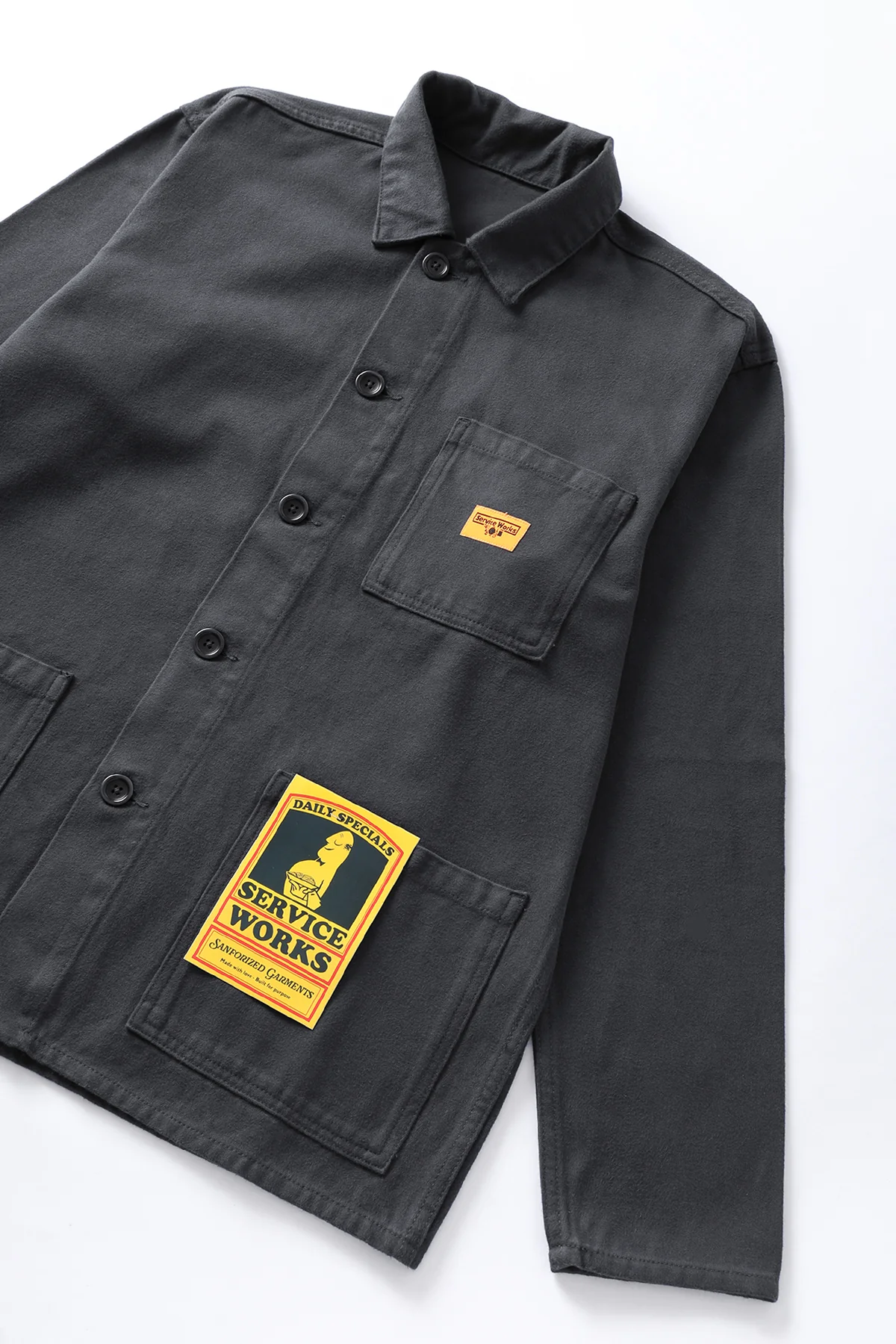 Service Works - Moleskin Chore Shirt - Grey - Image 2