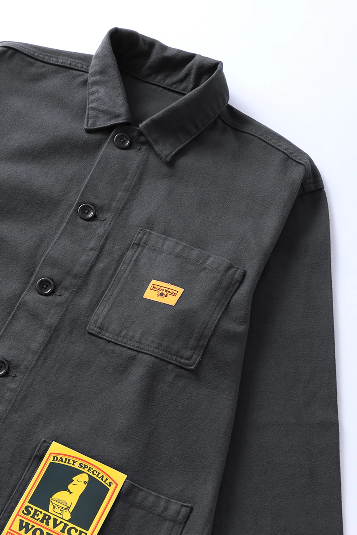 Service Works - Moleskin Chore Shirt - Grey - Image 3