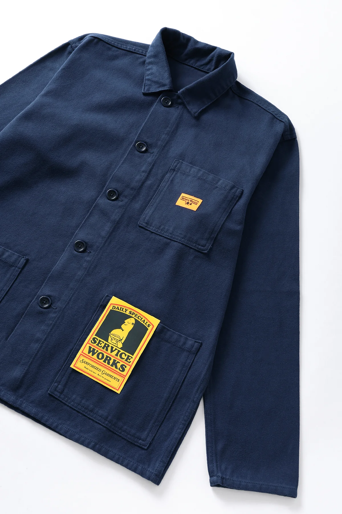 Service Works - Moleskin Chore Shirt - Navy - Image 2