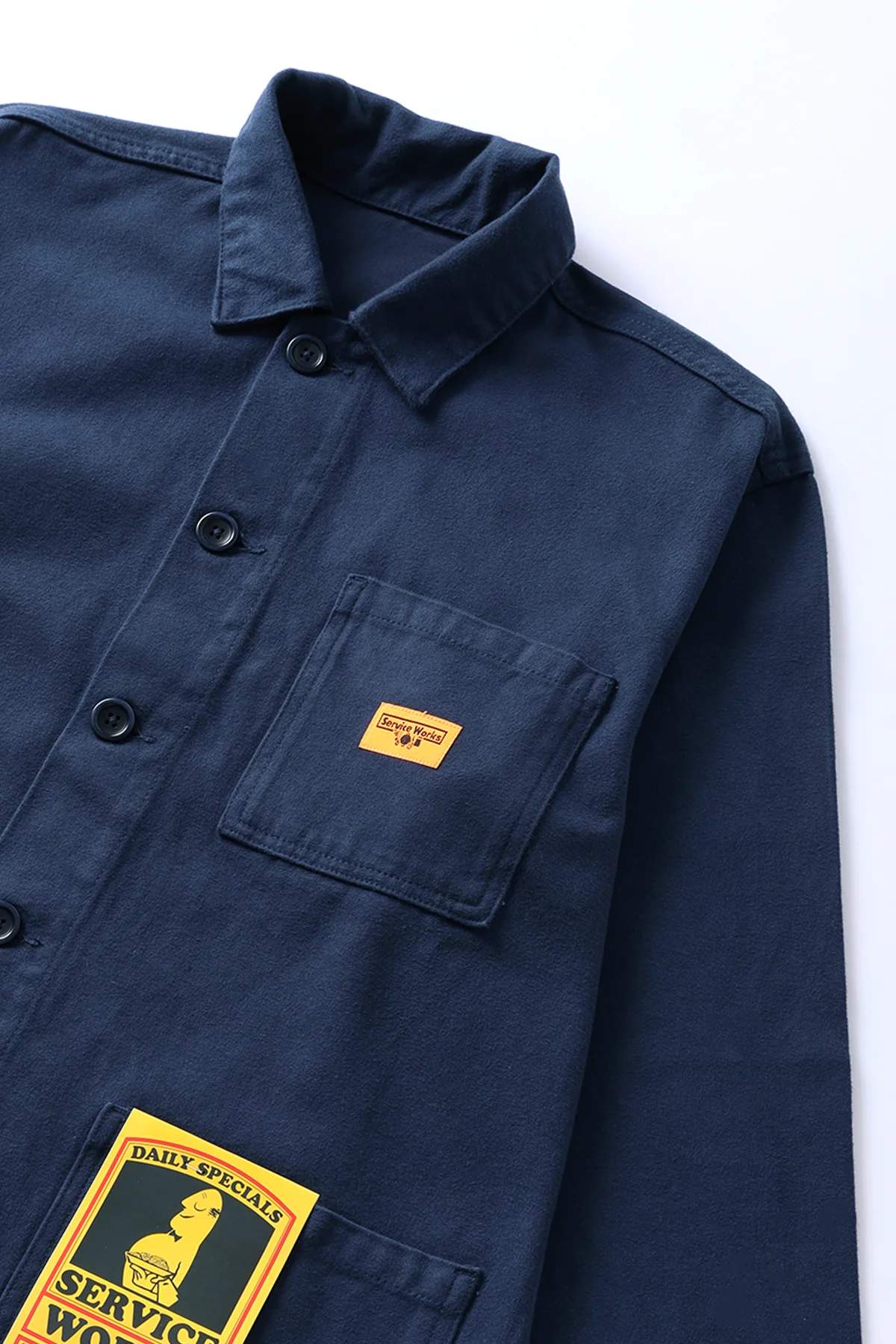 Service Works - Moleskin Chore Shirt - Navy - Image 3