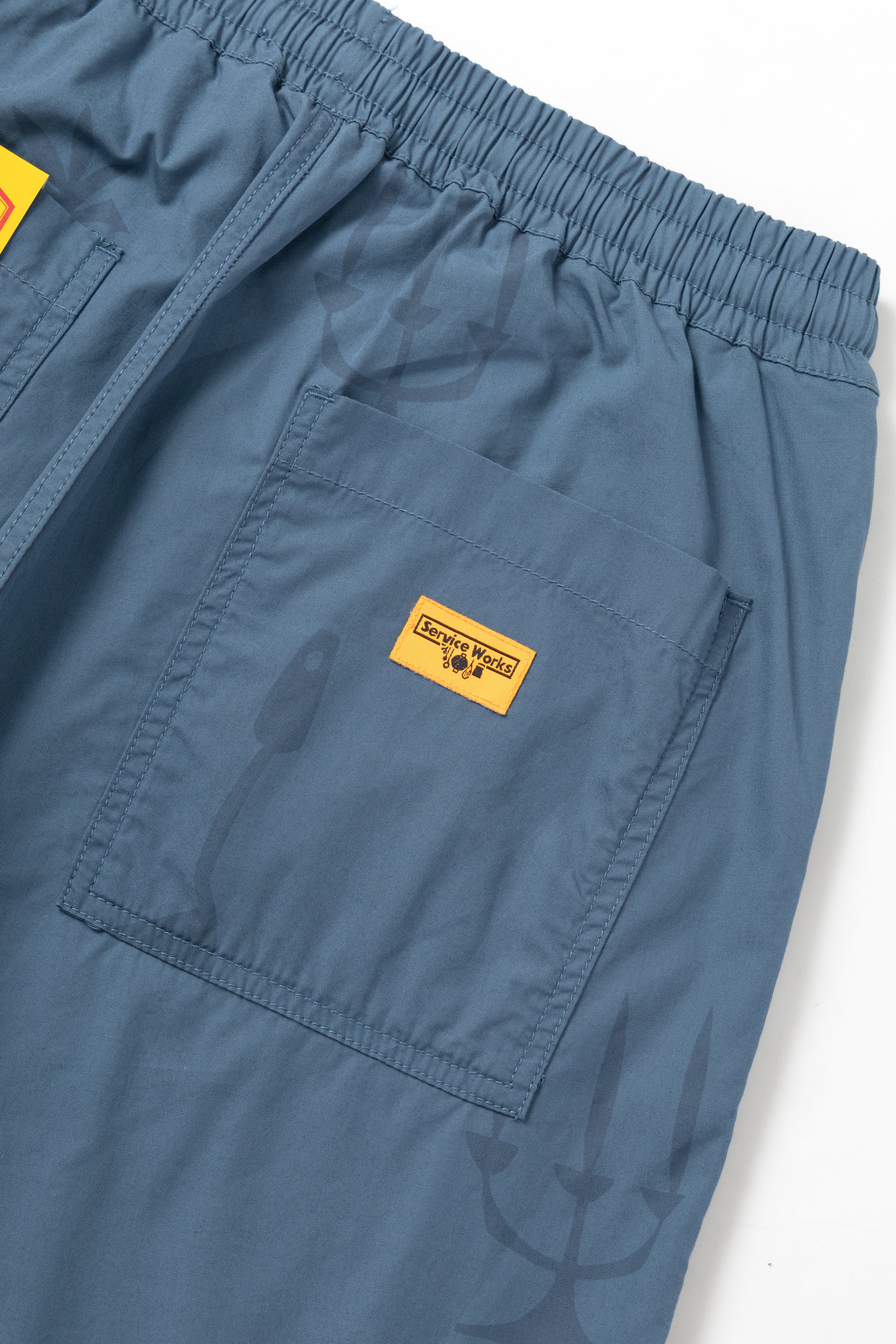 Service Works - Nourish Printed Chef Shorts - Slate - Image 4