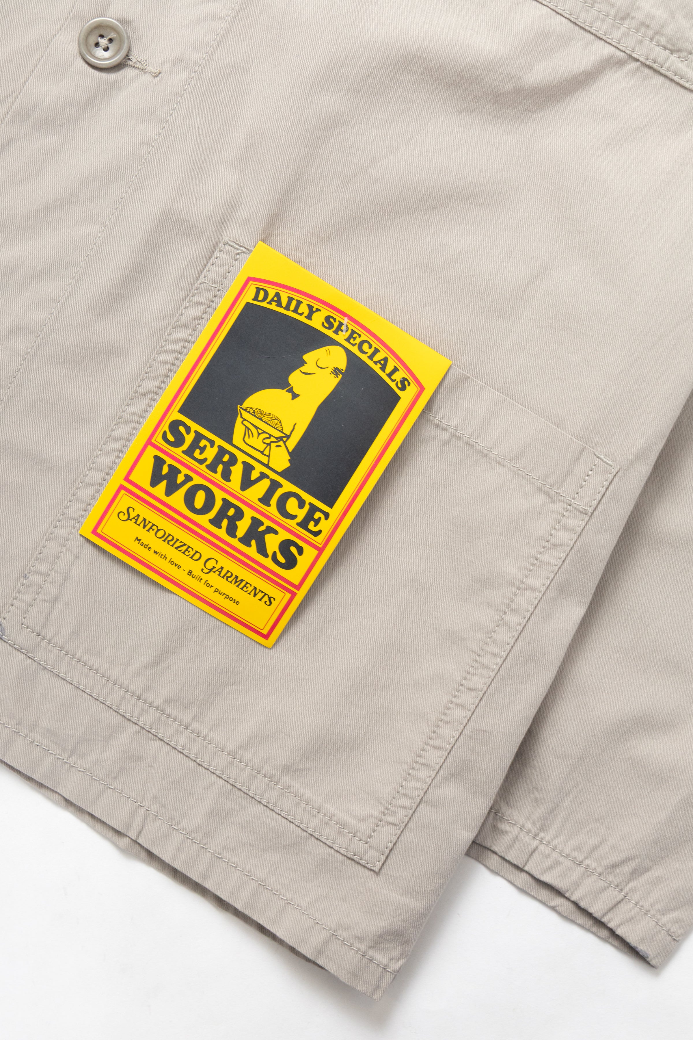 Service Works - Nourish Printed Chore Shirt - Stone - Image 4
