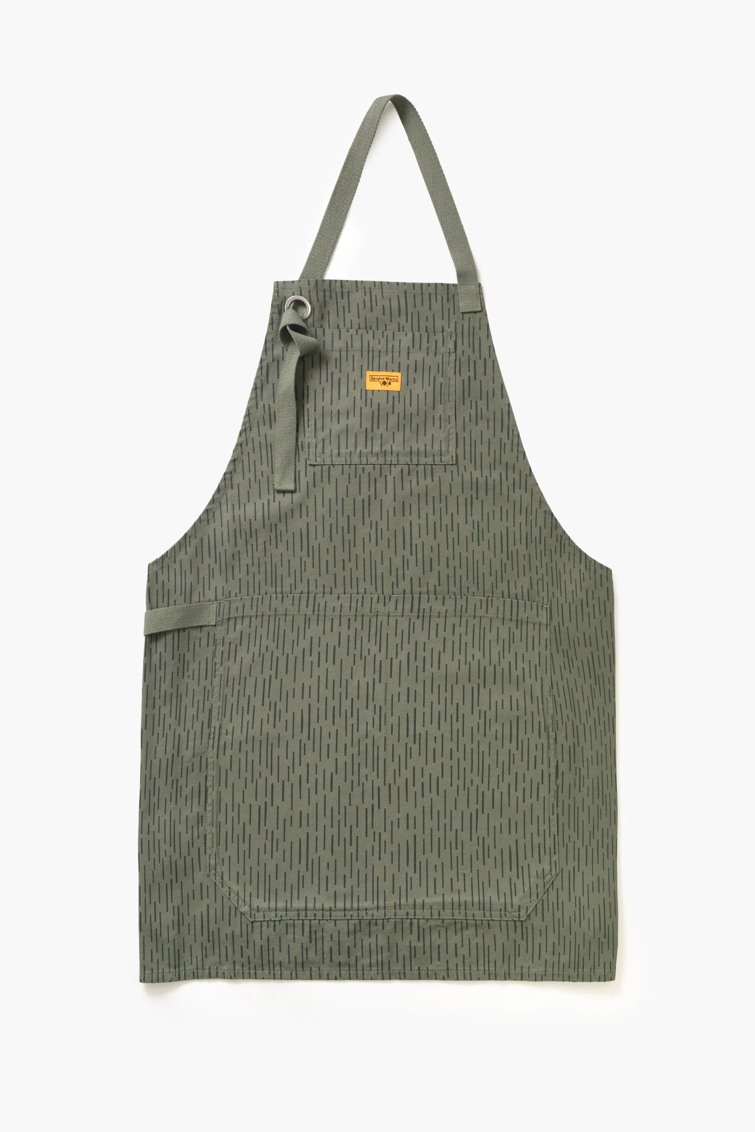 Service Works - Patterned Apron - Raindrop Green
