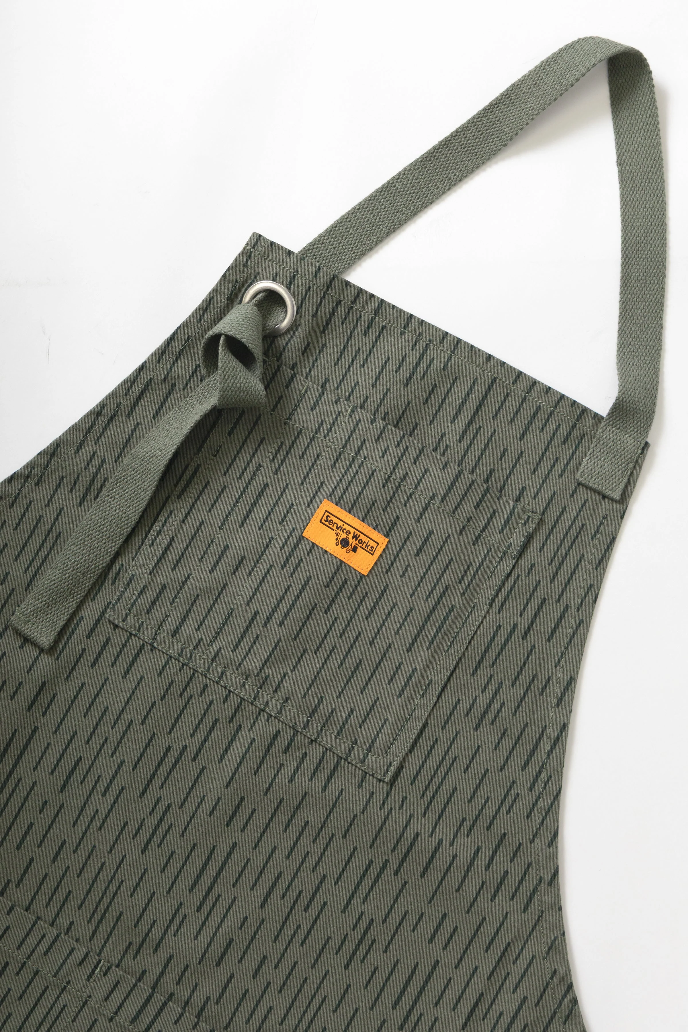 Service Works - Patterned Apron - Raindrop Green - Image 2