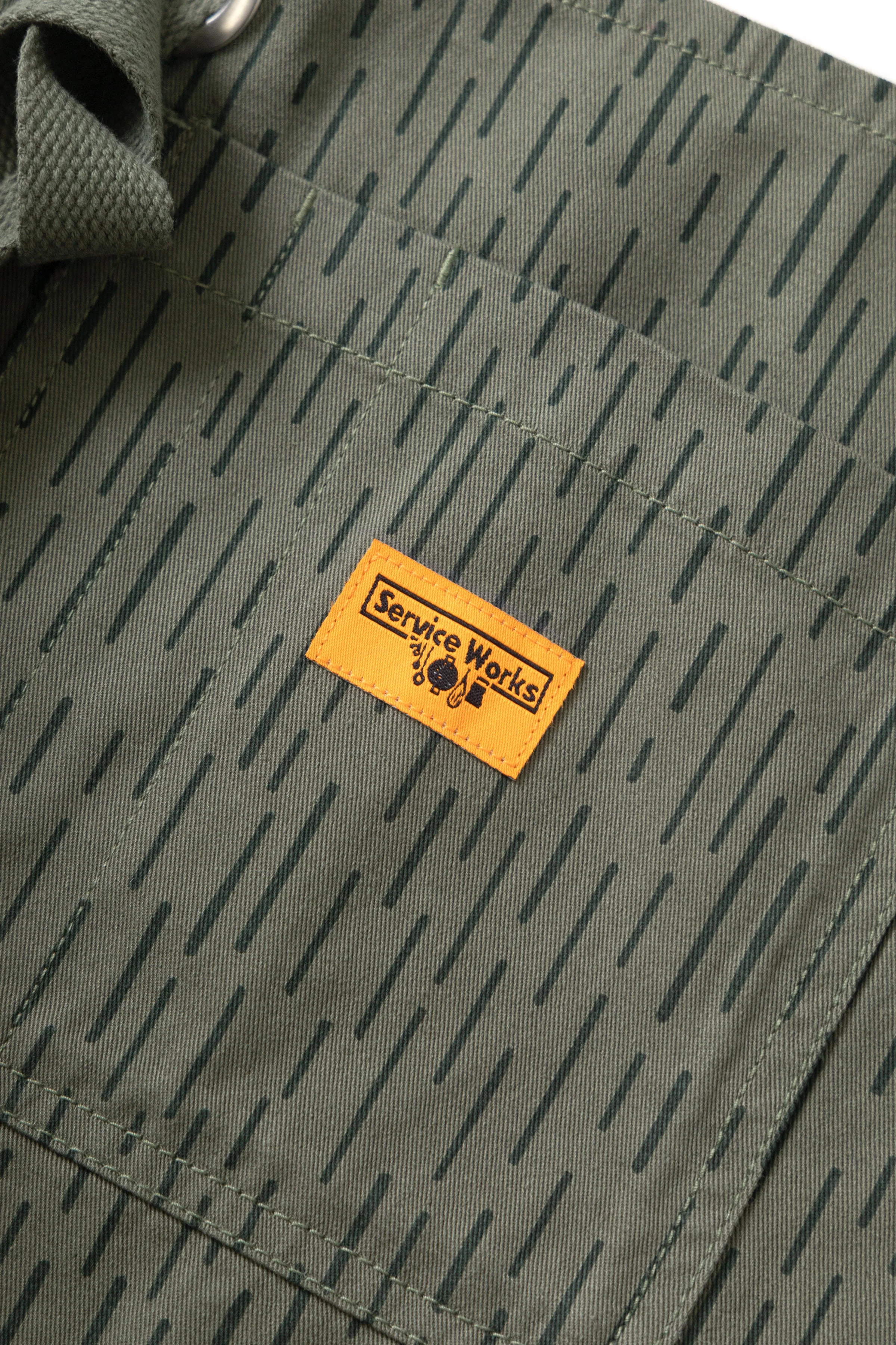 Service Works - Patterned Apron - Raindrop Green - Image 3