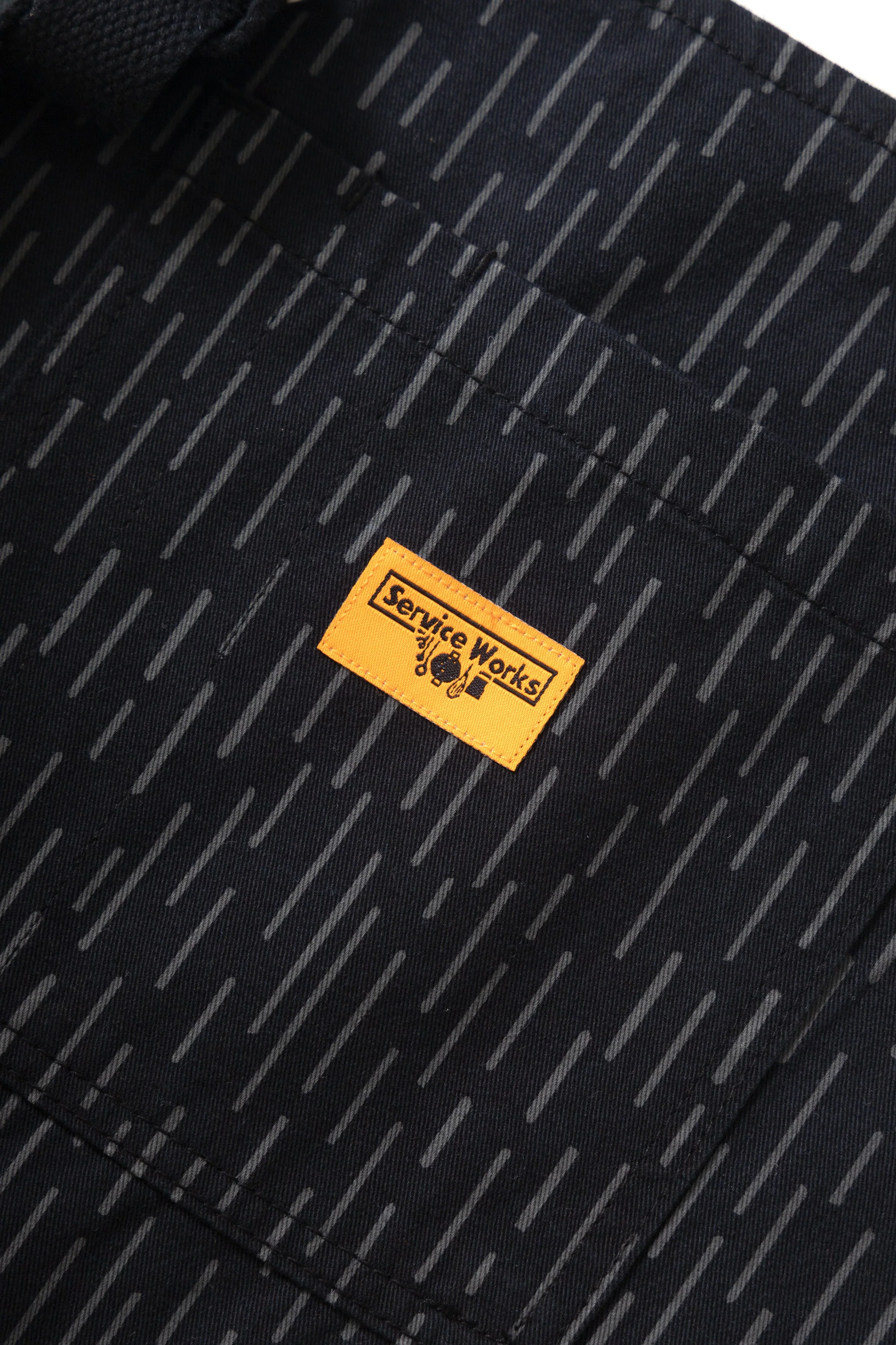Service Works - Patterned Apron - Raindrop Mono - Image 3