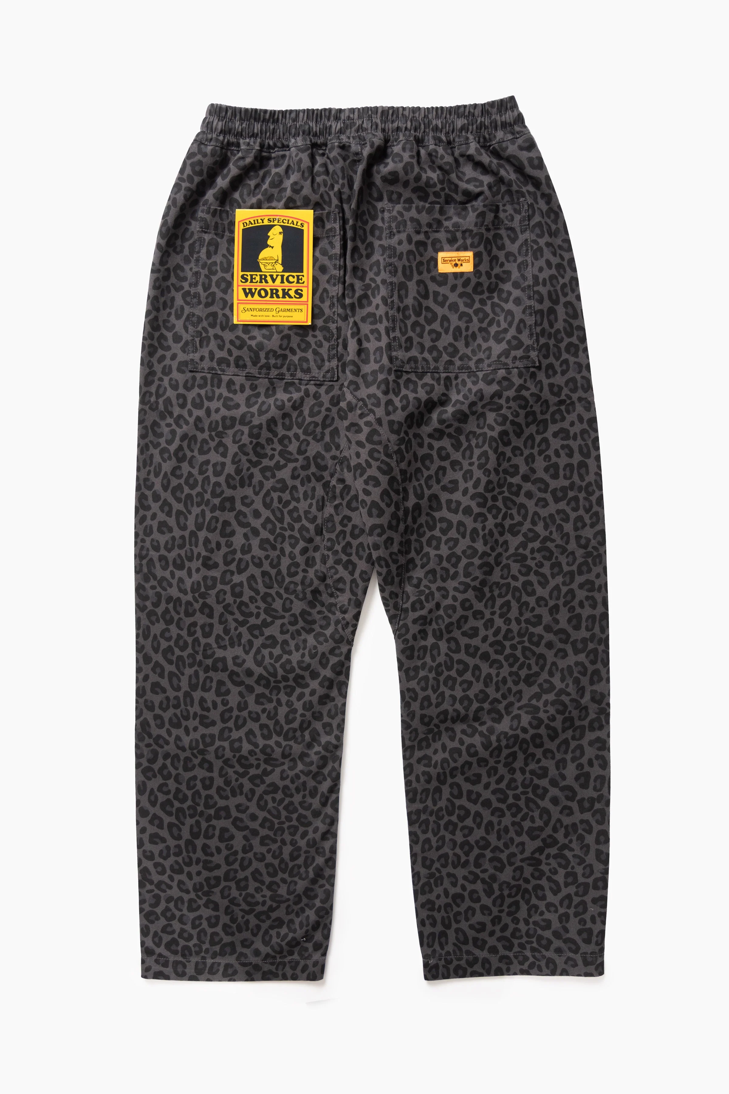 Service Works - Patterned Chef Pants - Black Leopard - Image 5