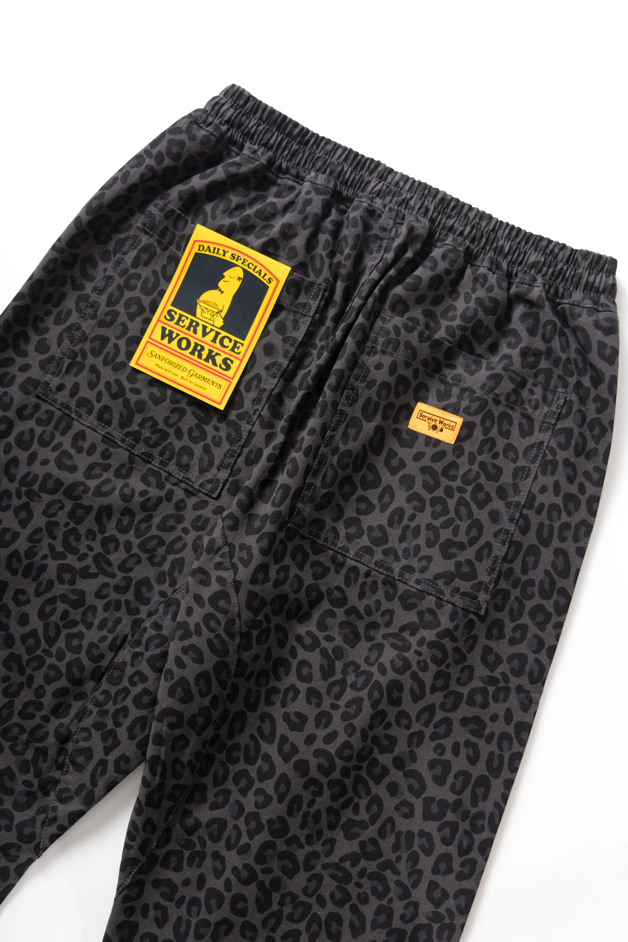 Service Works - Patterned Chef Pants - Black Leopard - Image 6
