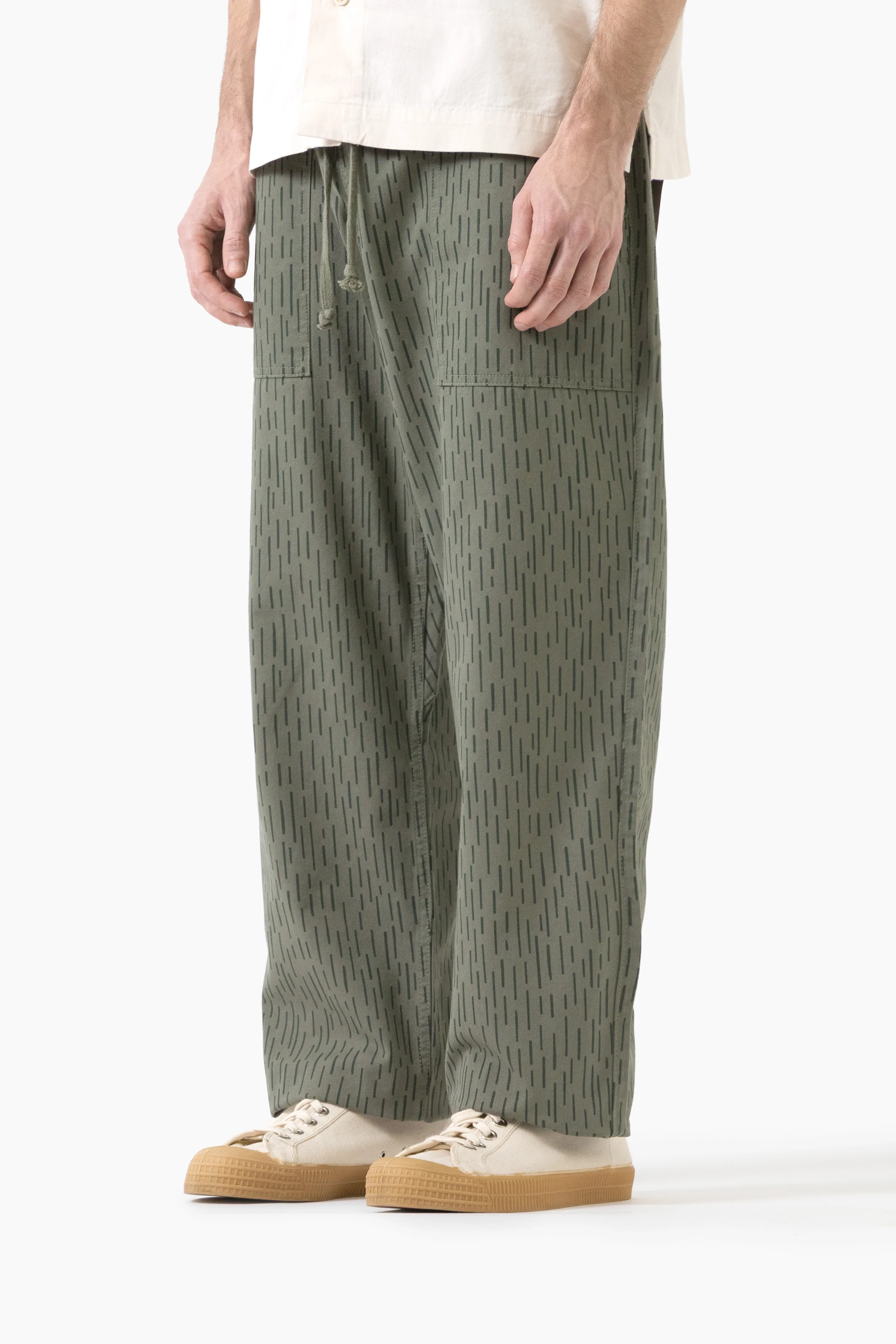 Service Works - Patterned Chef Pants - Raindrop Green - Image 3