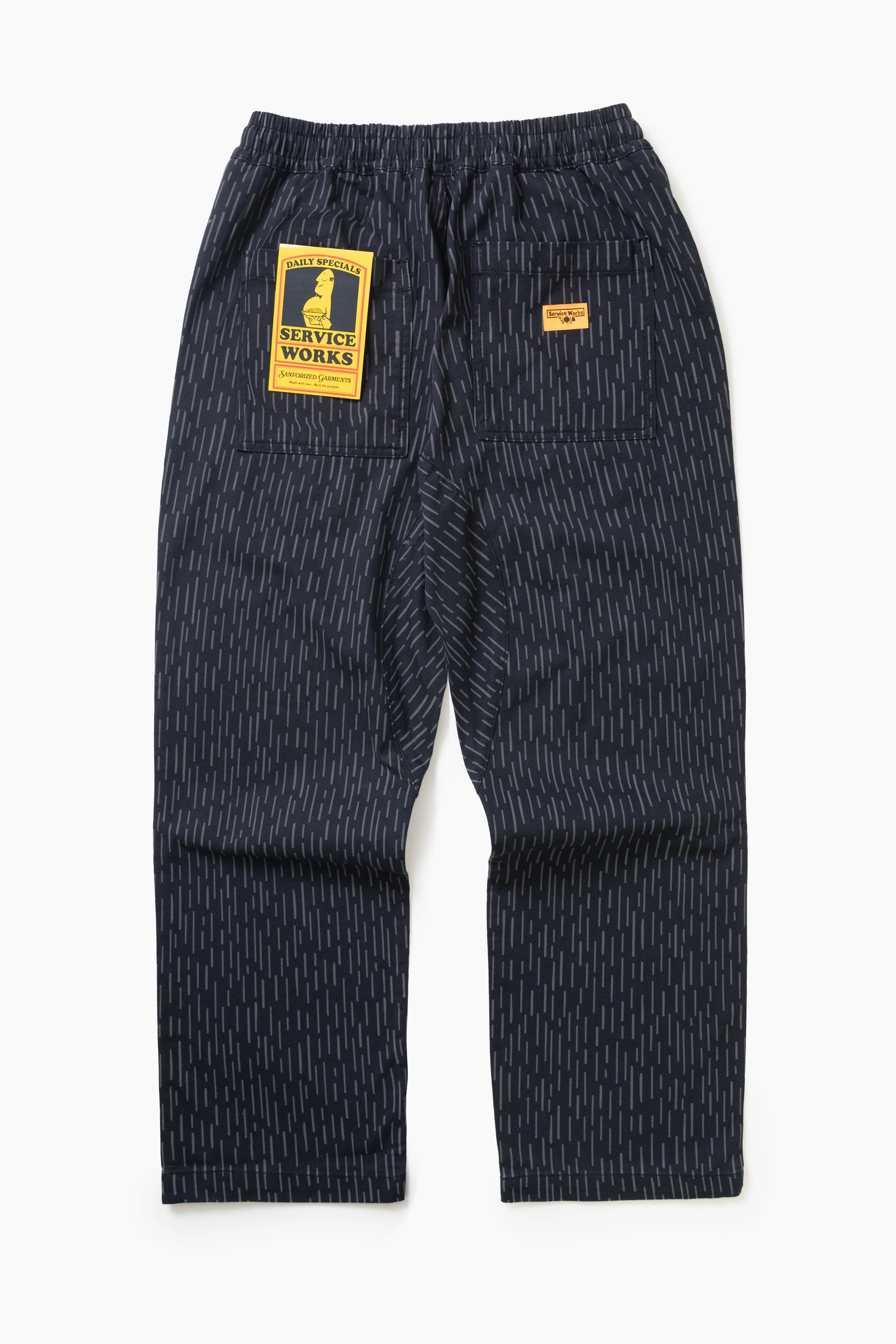 Service Works - Patterned Chef Pants - Raindrop Mono - Image 11