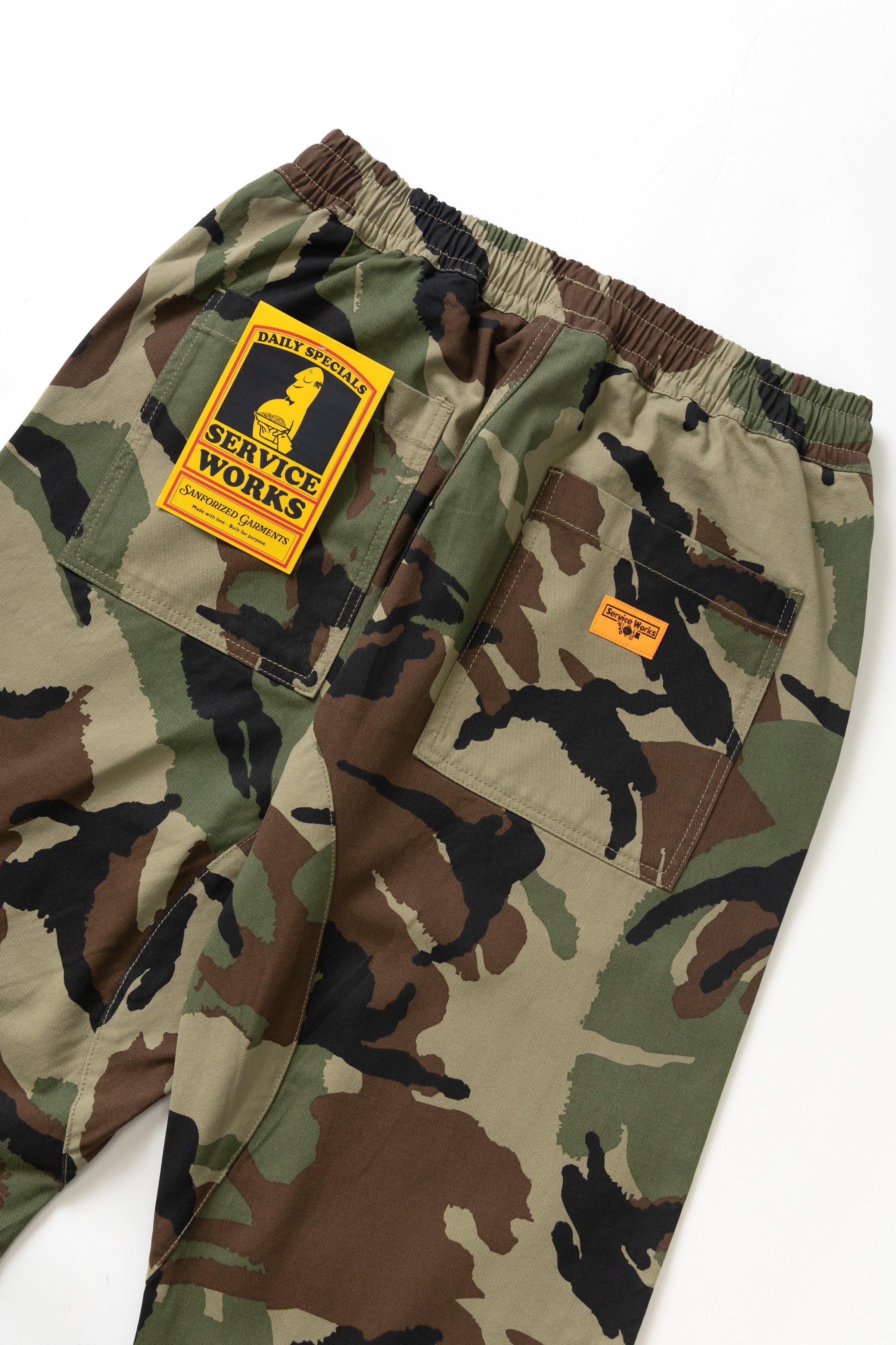 Service Works - Patterned Chef Pants - Woodland - Image 8