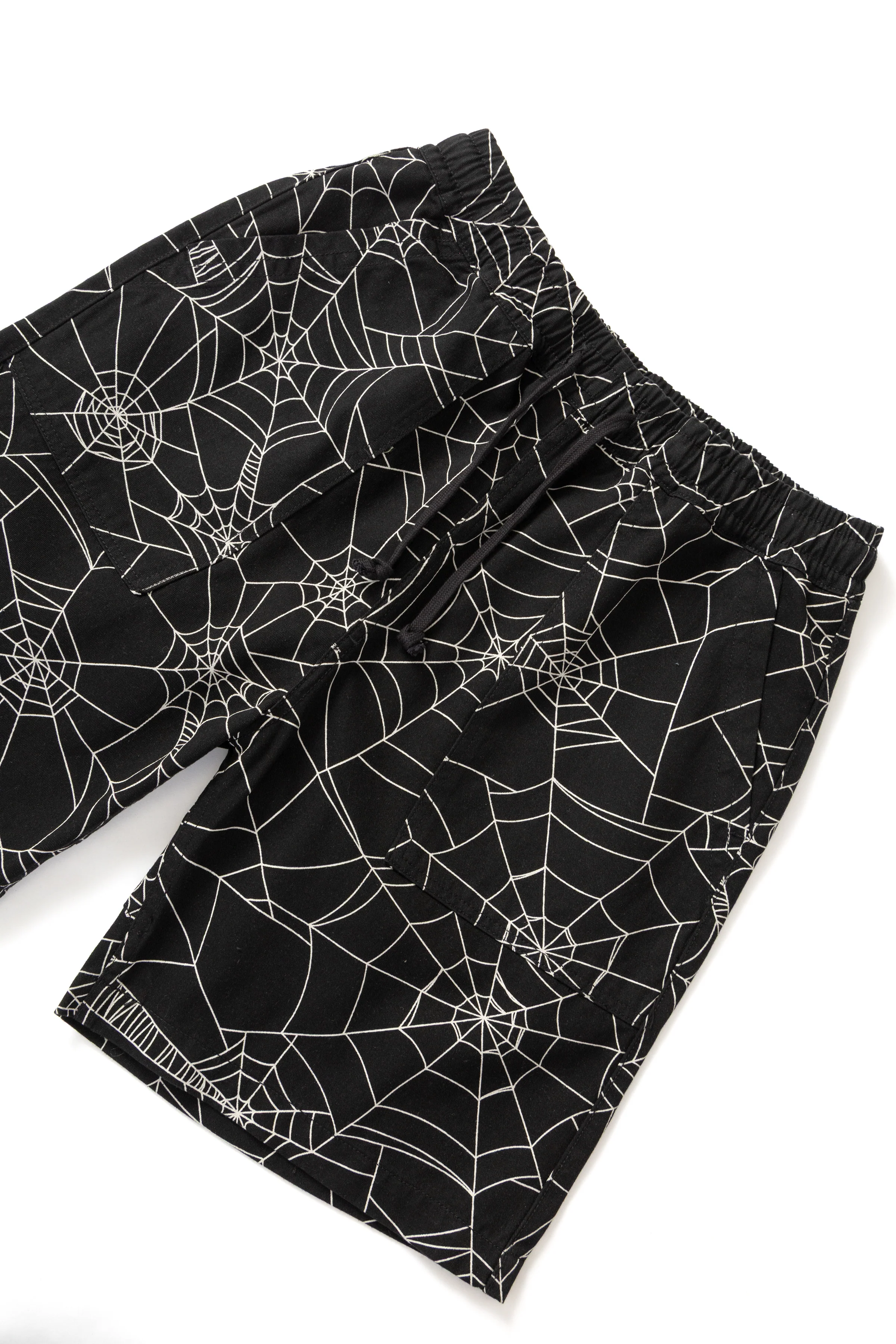 Service Works - Patterned Chef Shorts - Black Web - Image 2