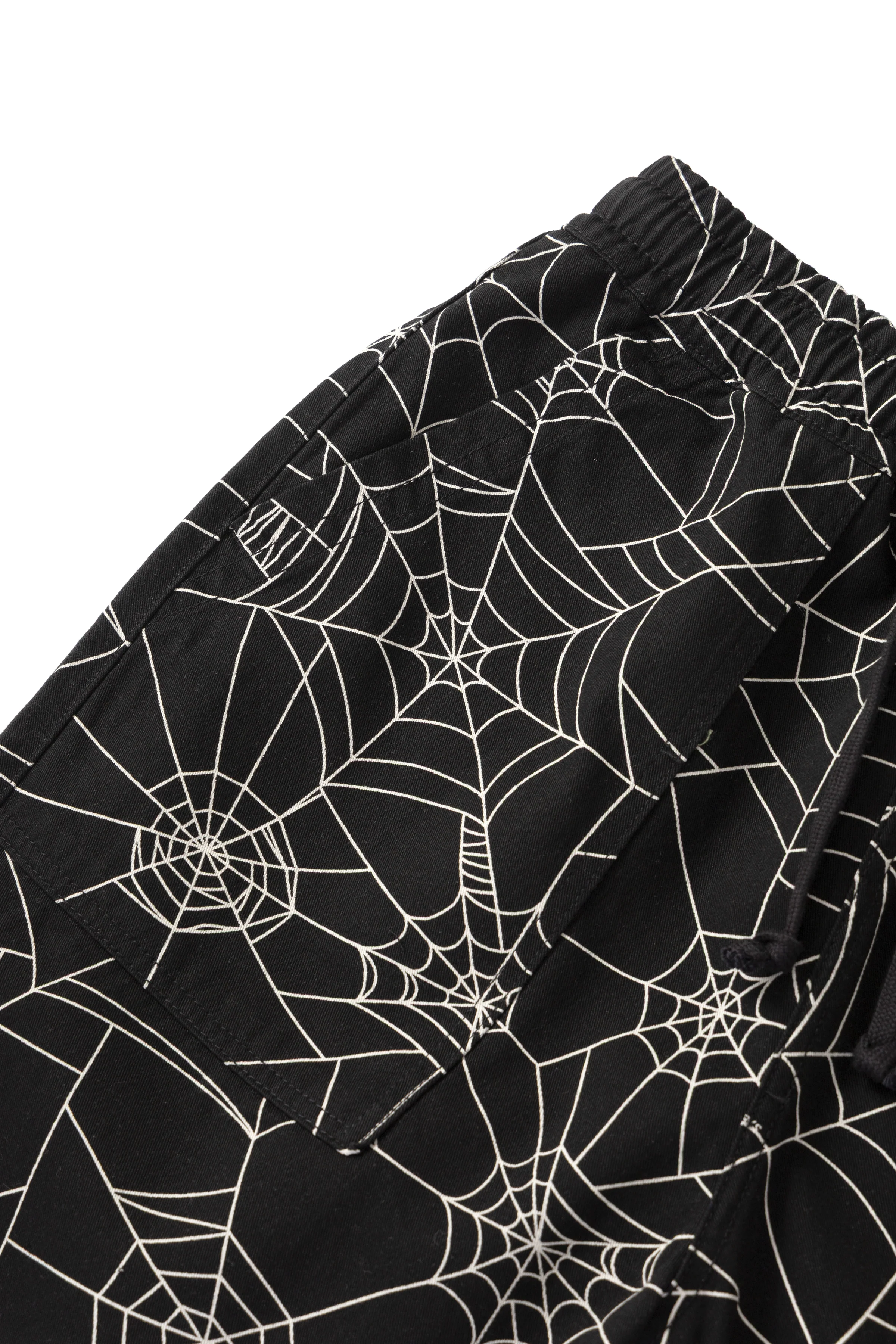 Service Works - Patterned Chef Shorts - Black Web - Image 4