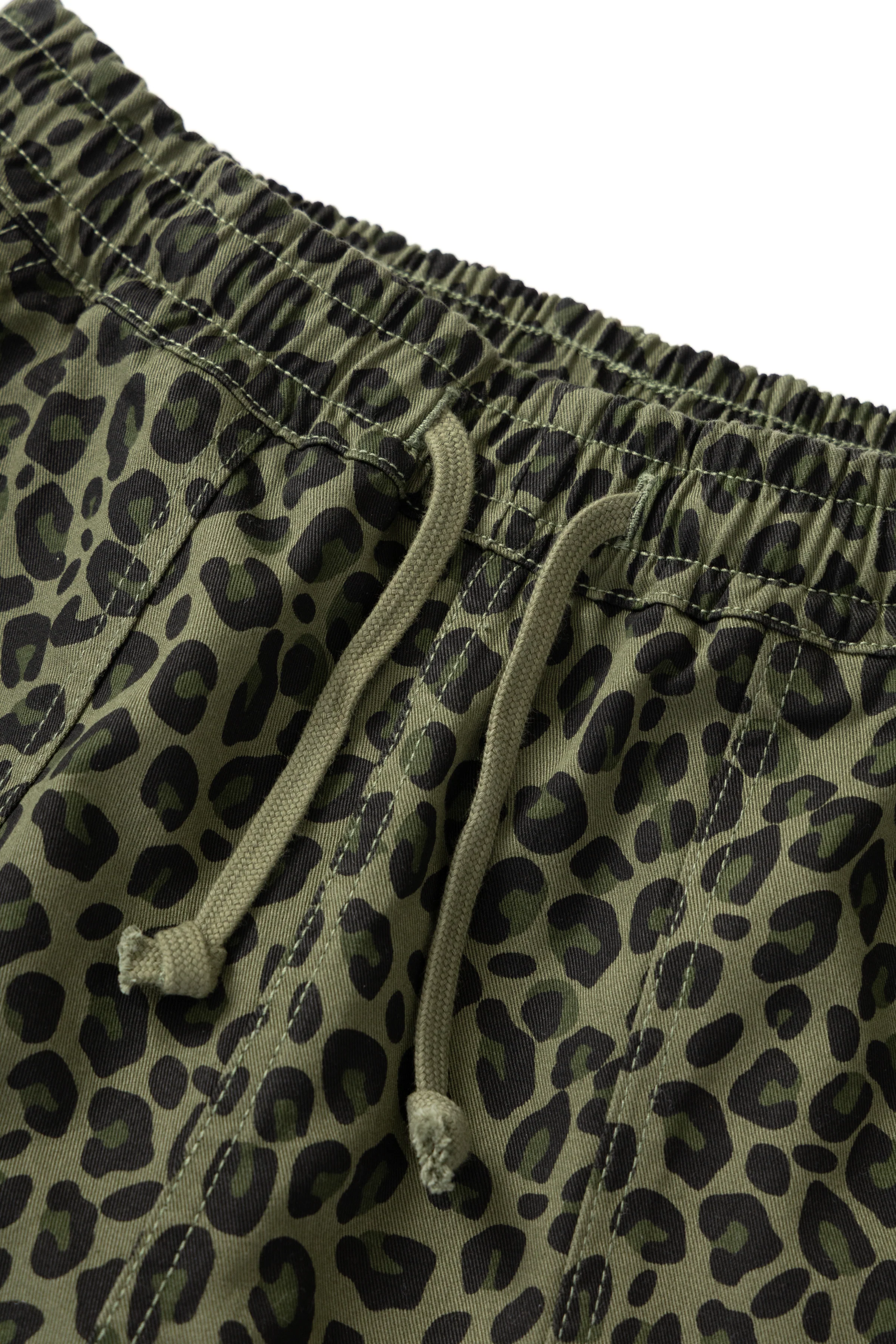 Service Works - Patterned Chef Shorts - Green Leopard - Image 3