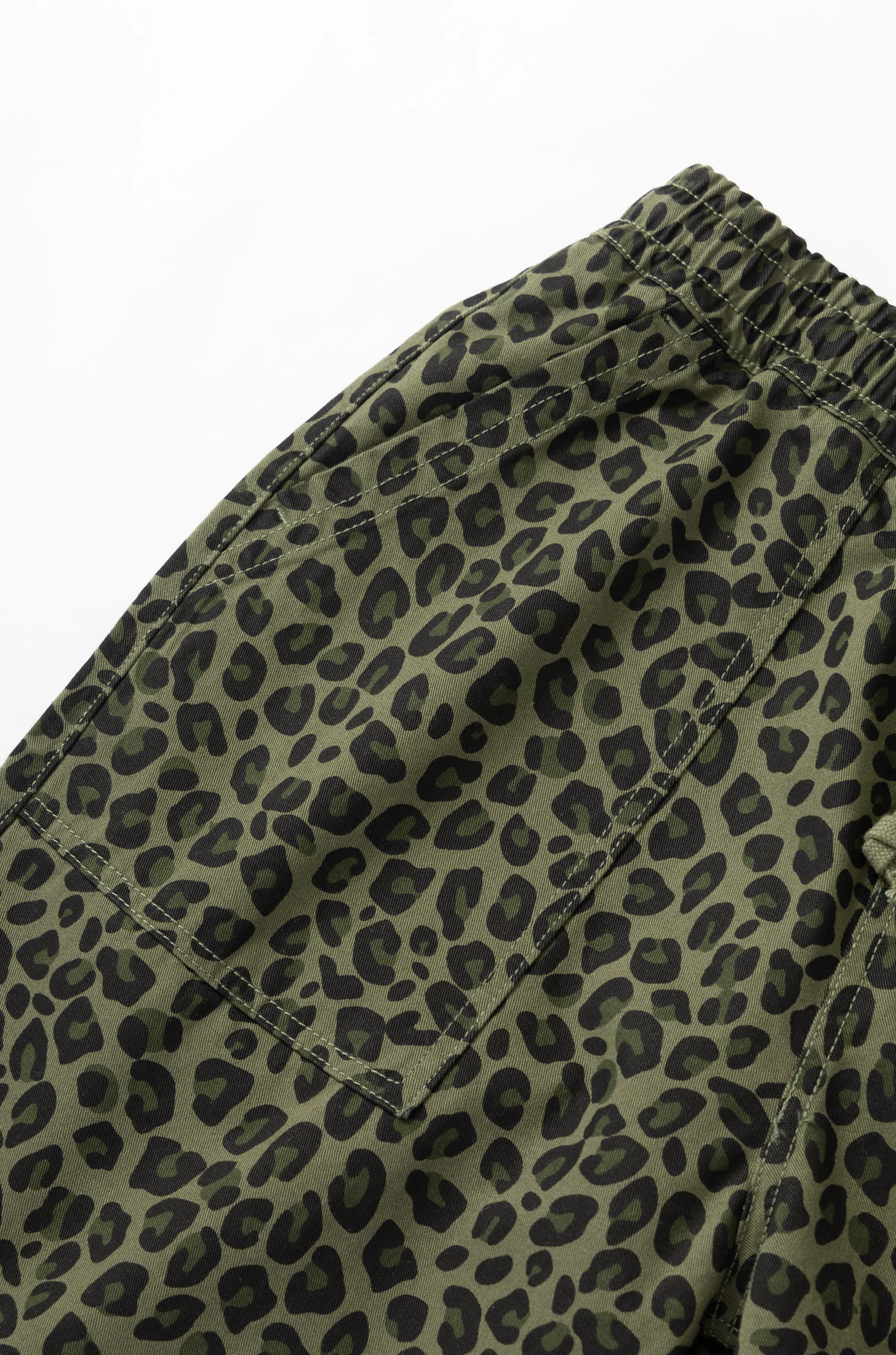 Service Works - Patterned Chef Shorts - Green Leopard - Image 4