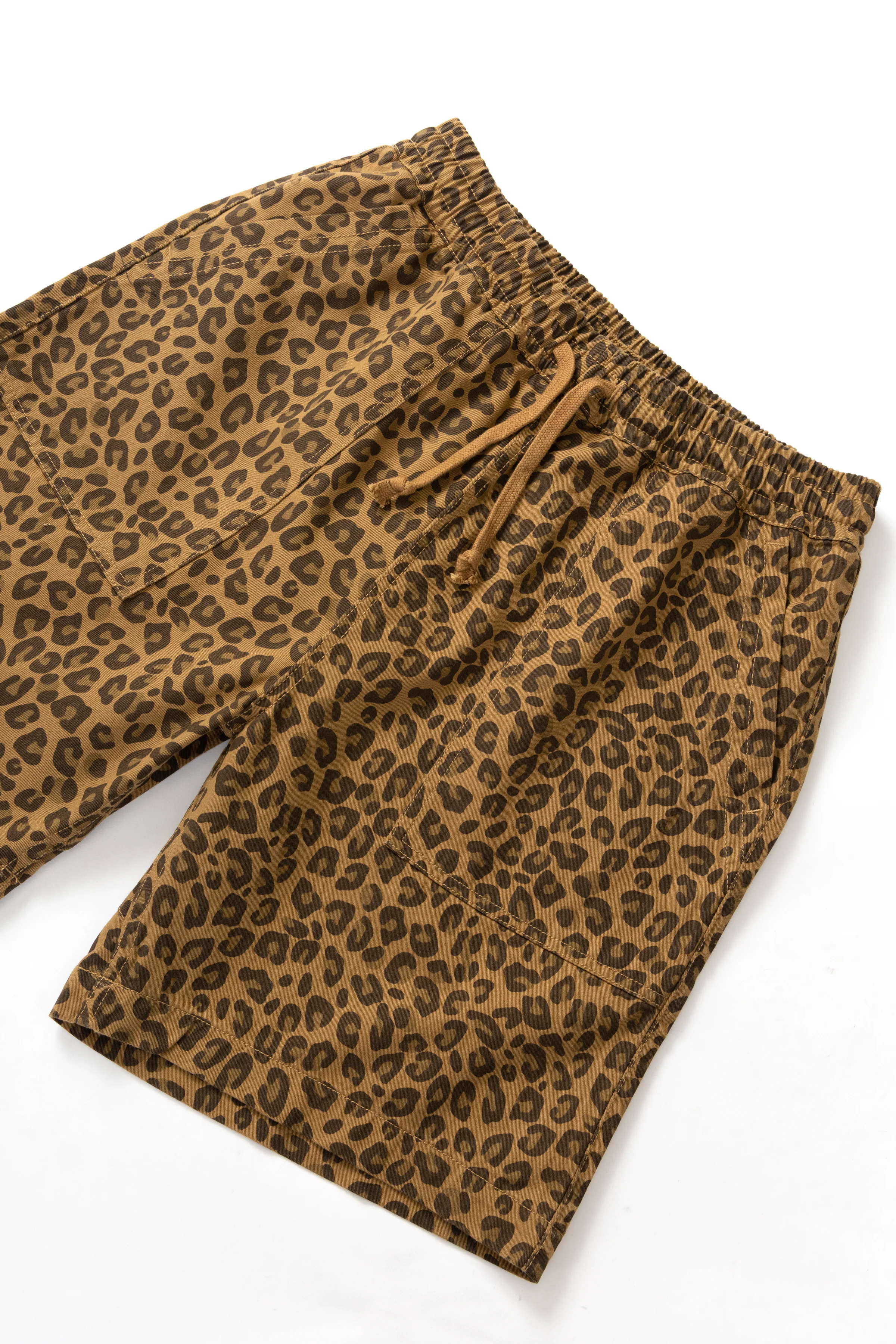 Service Works - Patterned Chef Shorts - Brown Leopard - Image 2