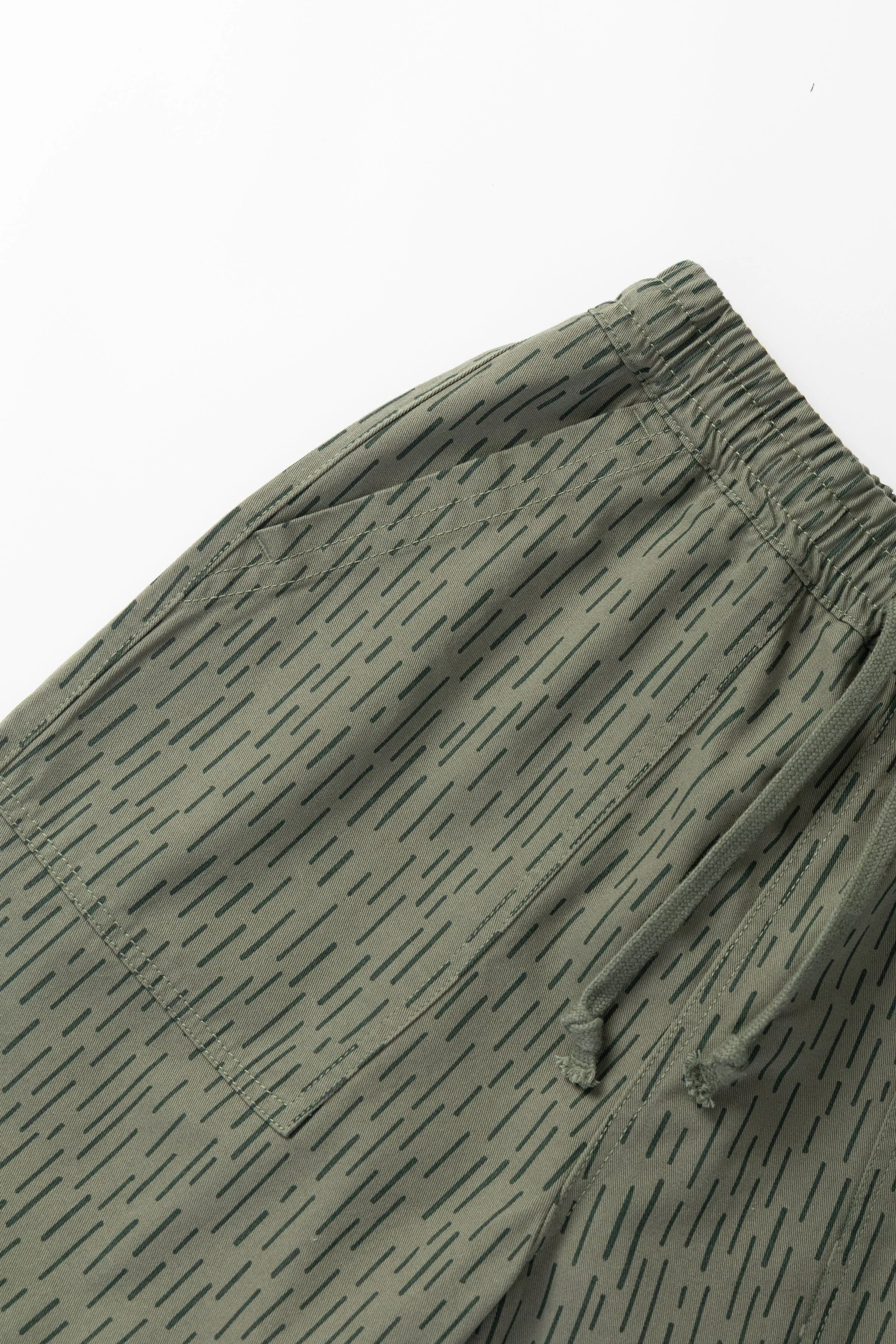 Service Works - Patterned Chef Shorts - Raindrop Green - Image 3