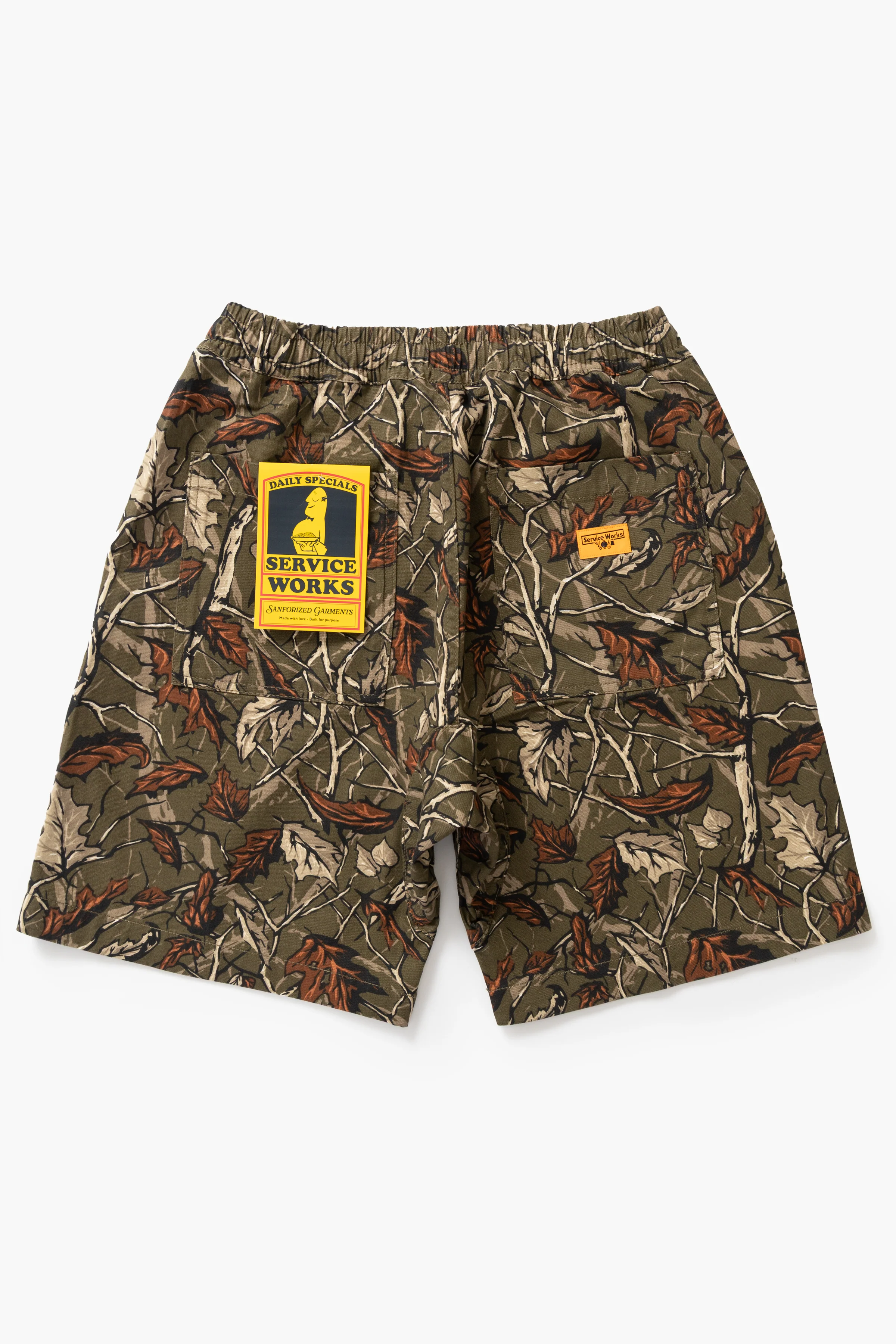 Service Works - Patterned Chef Shorts - Real Tree - Image 5
