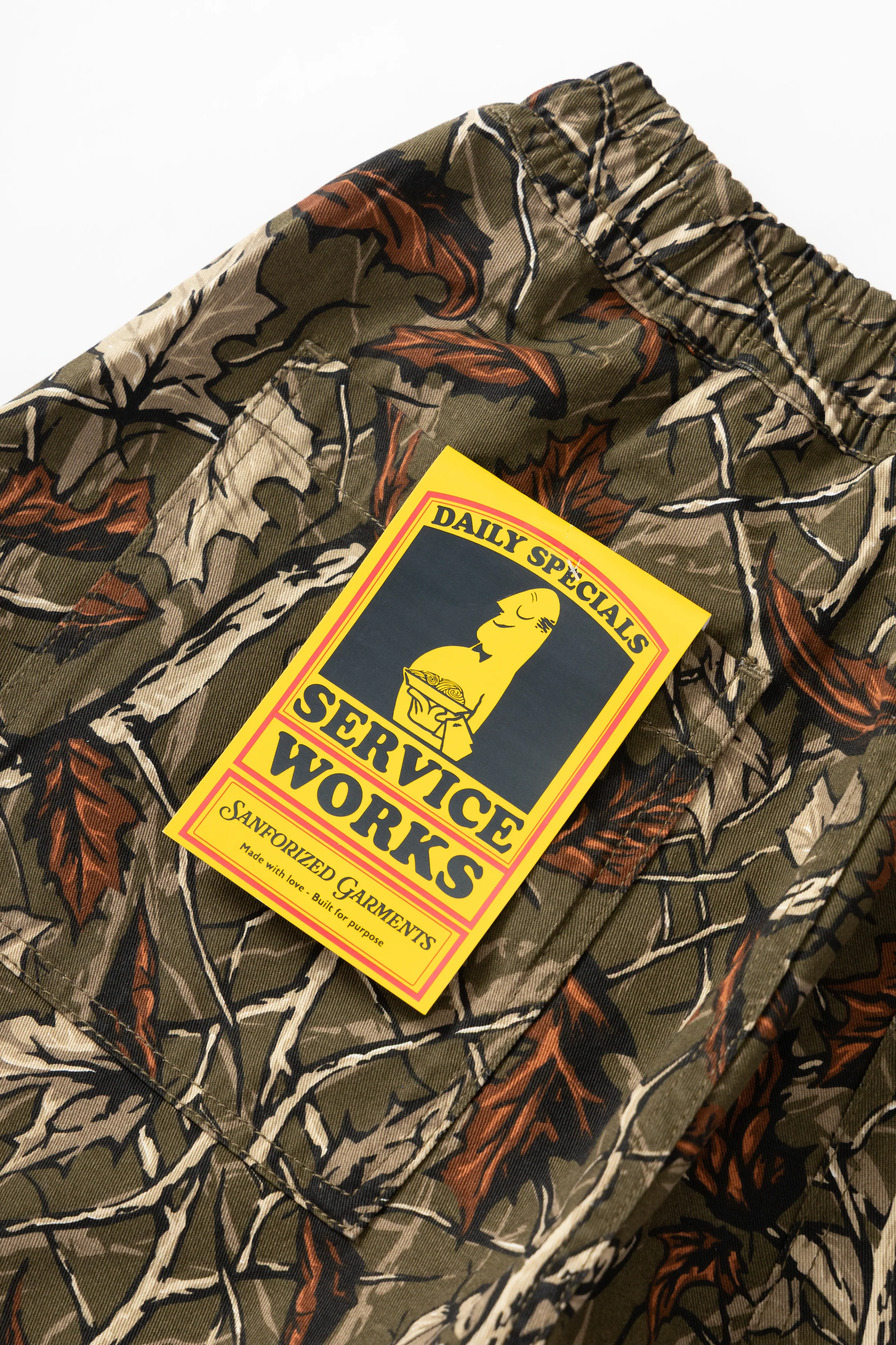 Service Works - Patterned Chef Shorts - Real Tree - Image 8