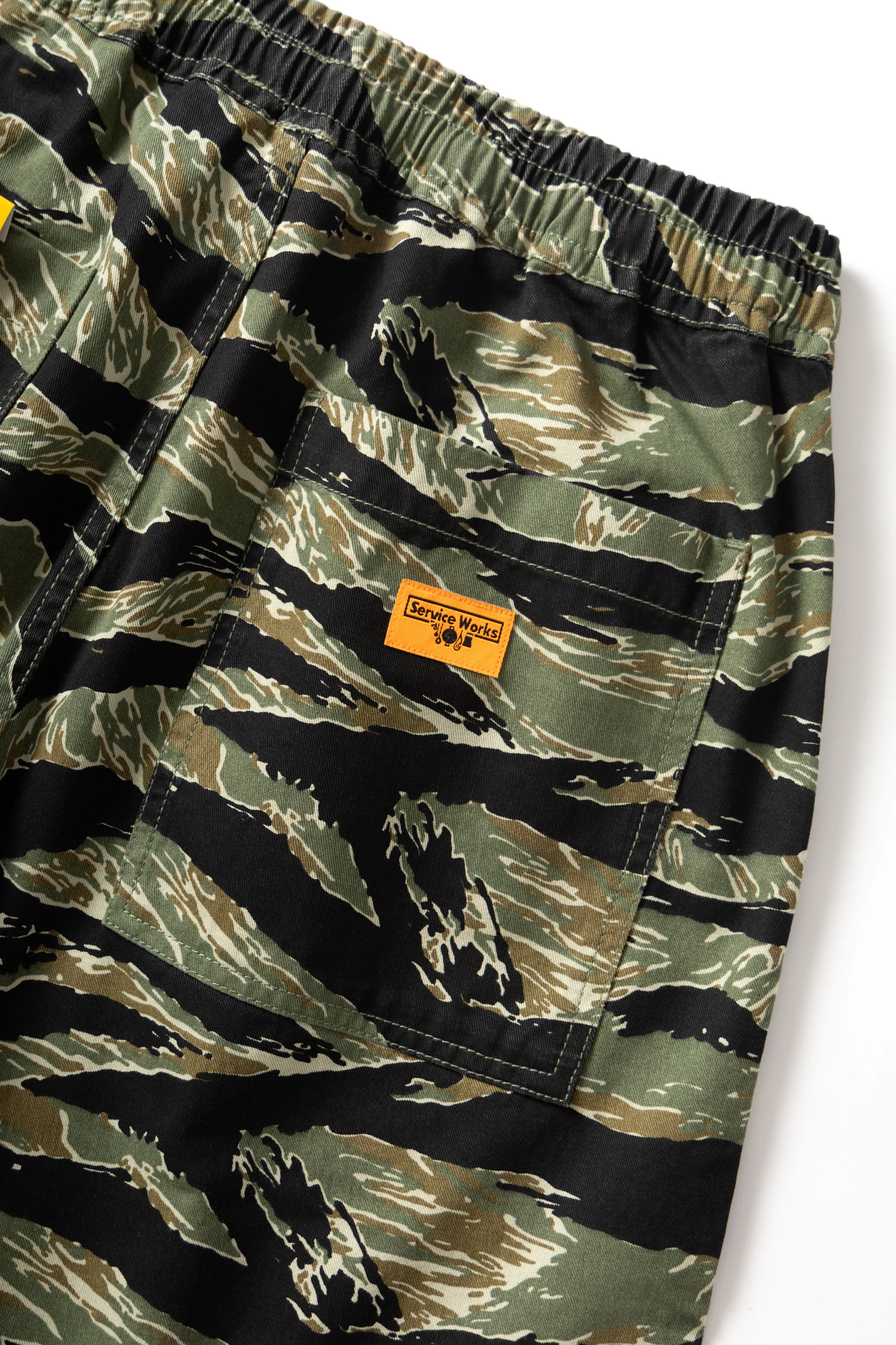 Service Works - Patterned Chef Shorts - Tiger Stripe - Image 7